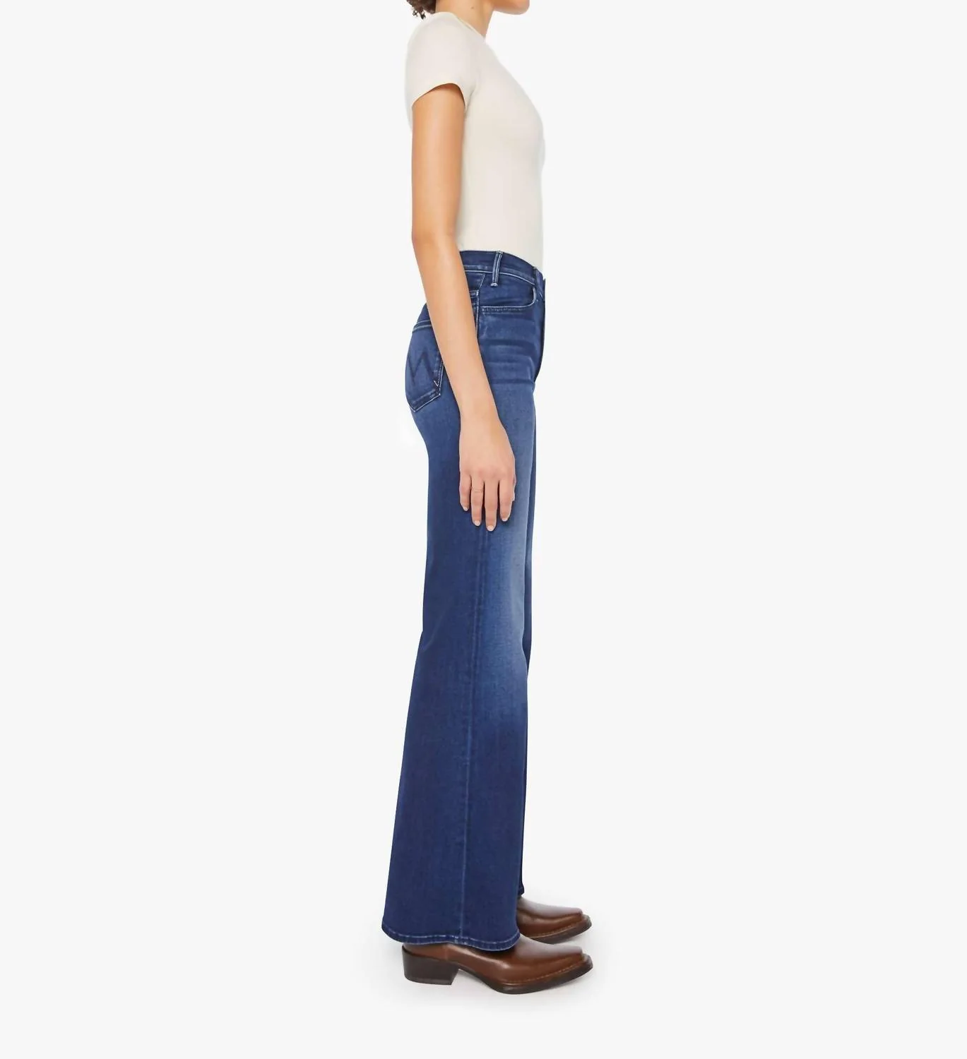 The Hustler Roller Sneak Jeans In Blue - Image 2