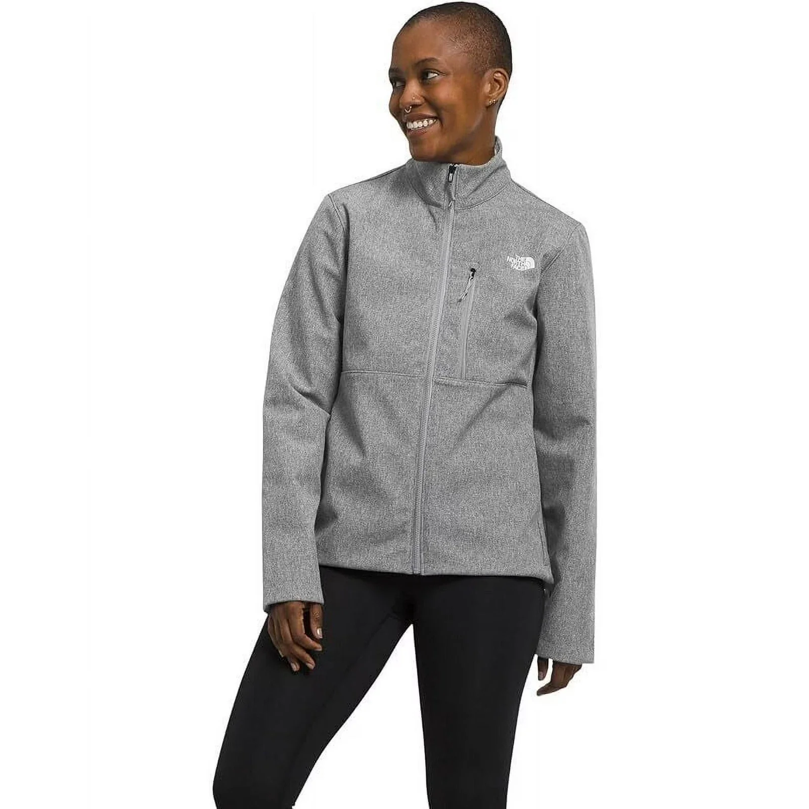 The North Face Apex Bionic 3 Jacket Womens Gray Mock Neck Full Zip KFC408 - Image 4