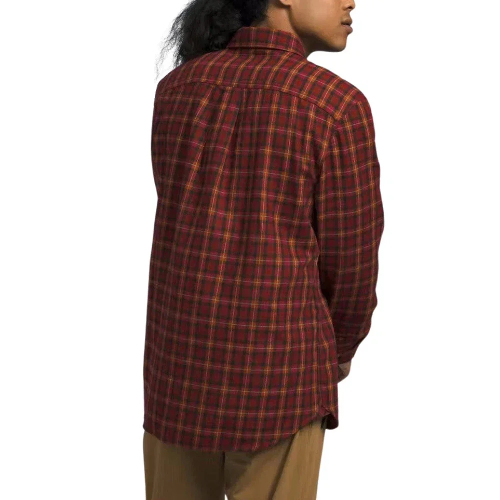 The North Face Arroyo Shirt Men Red Plaid Flannel Long Sleeve Button-Up KFC321 - Image 4