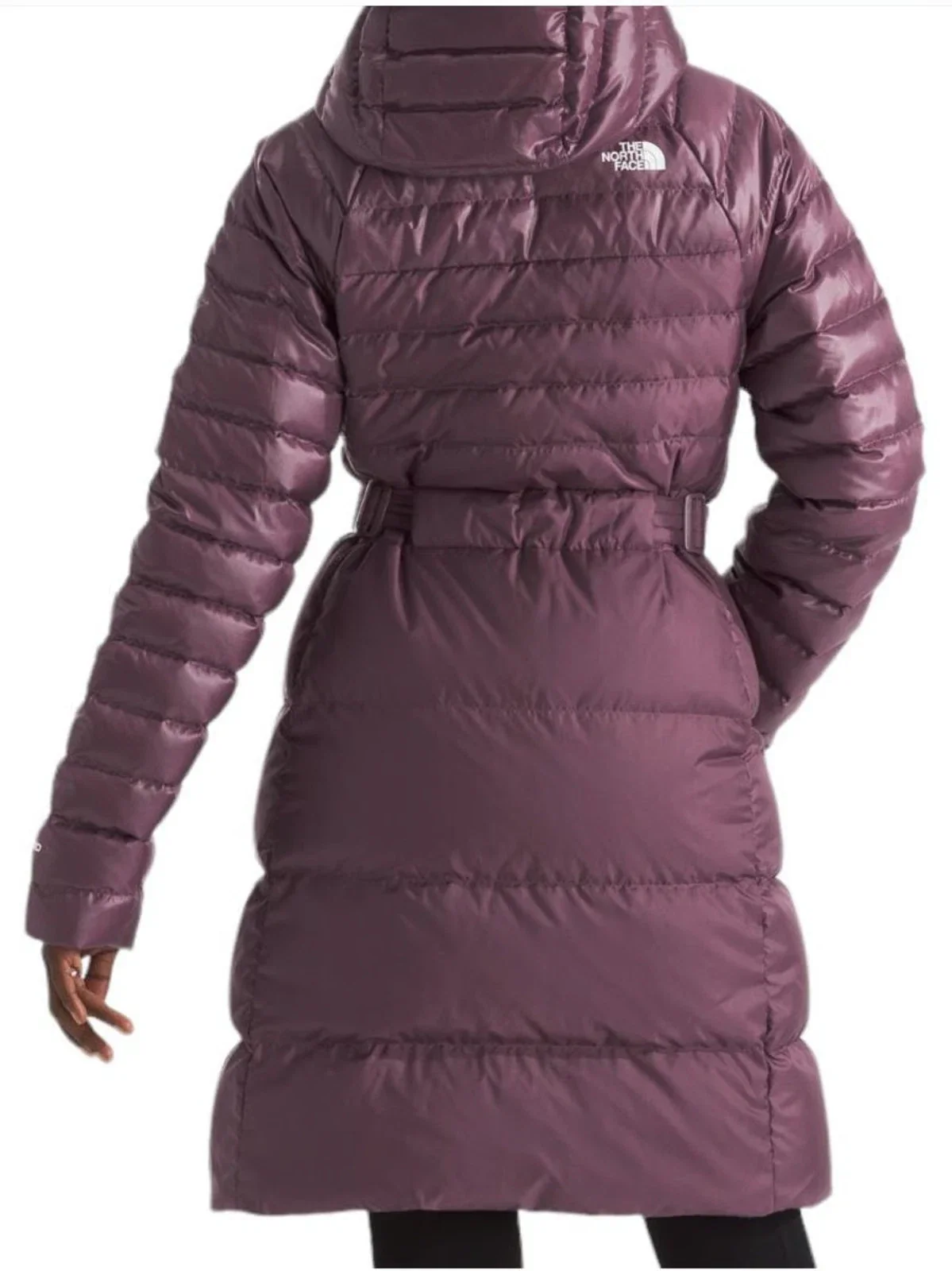 The North Face Metropolis Jacket Womens Purple 600 Down Full Zip Parka DDR3111 - Image 4