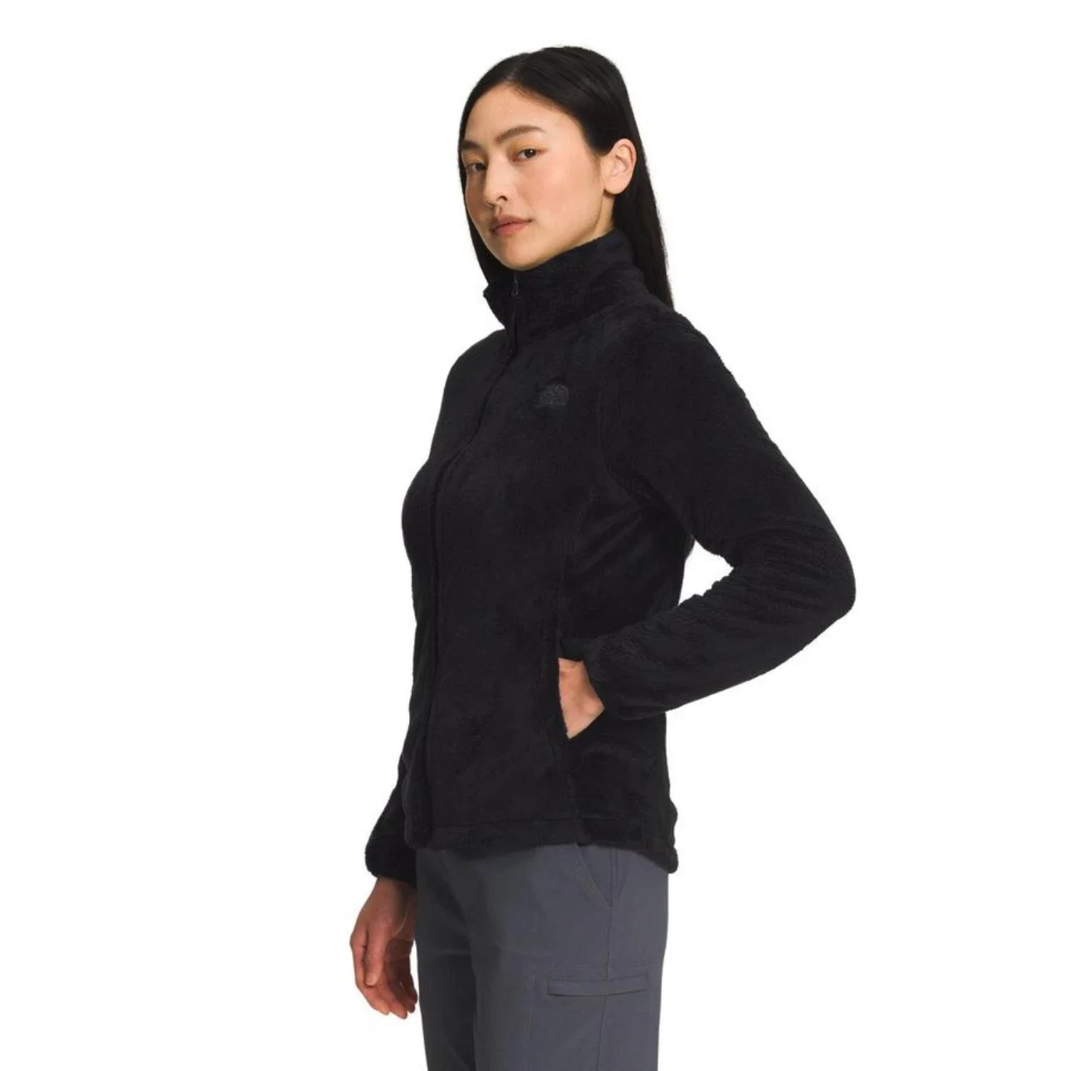 The North Face Osito Jacket Women's Black Fleece Long Sleeve Full Zip JDM2660 - Image 2
