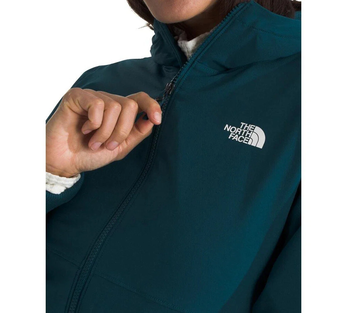 The North Face Shelbe Raschel Hoodie Women's Blue Fleece Lined DDR2597 - Image 2