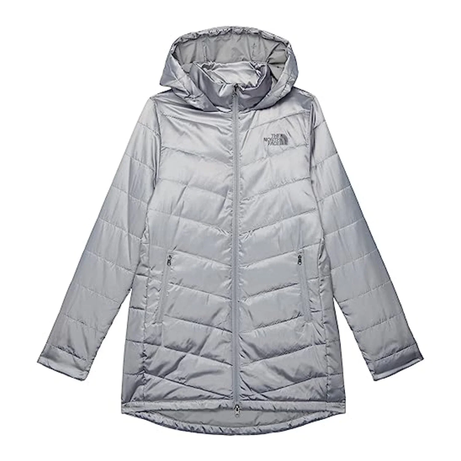 The North Face Tamburello Parka Jacket Women's Meld Gray Full Zip FROG3 - Image 3