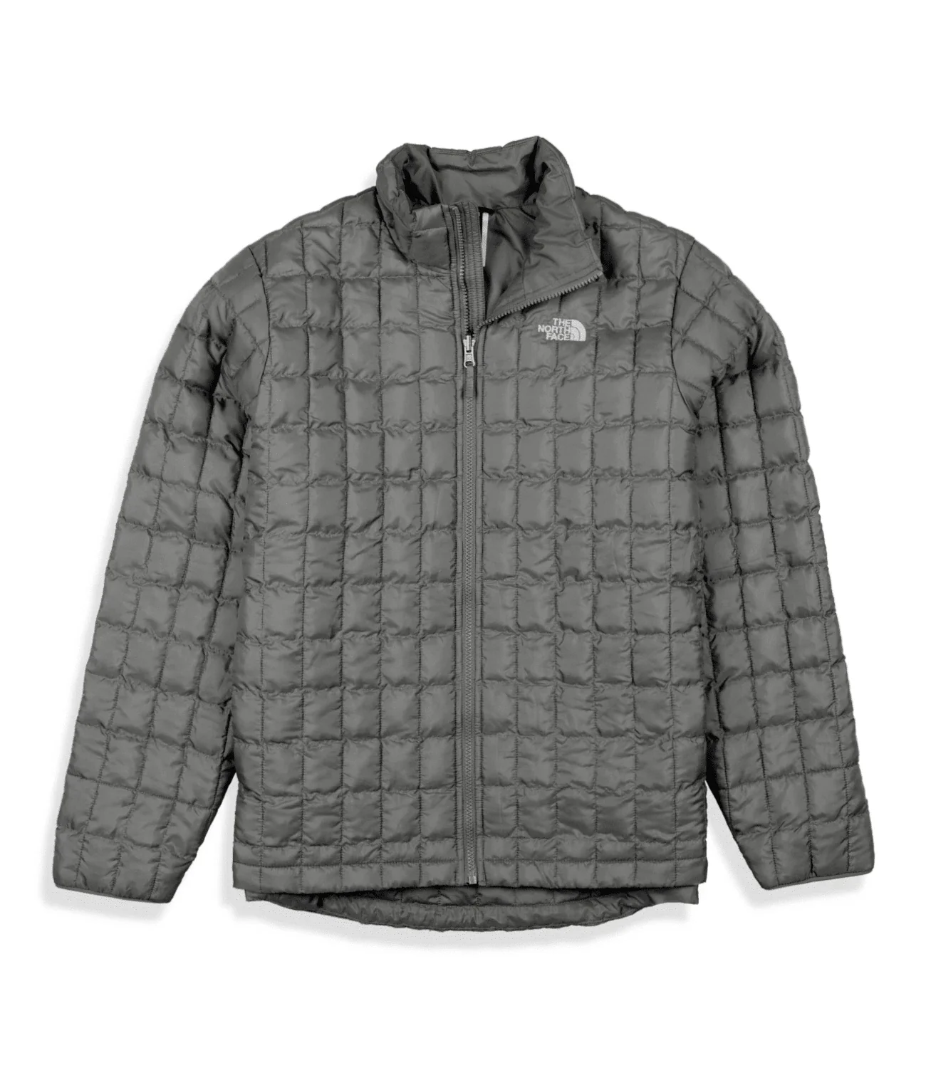 The North Face Thermoball Puffer Jacket Women's Gray Insulated Full Zip KFC457 - Image 3