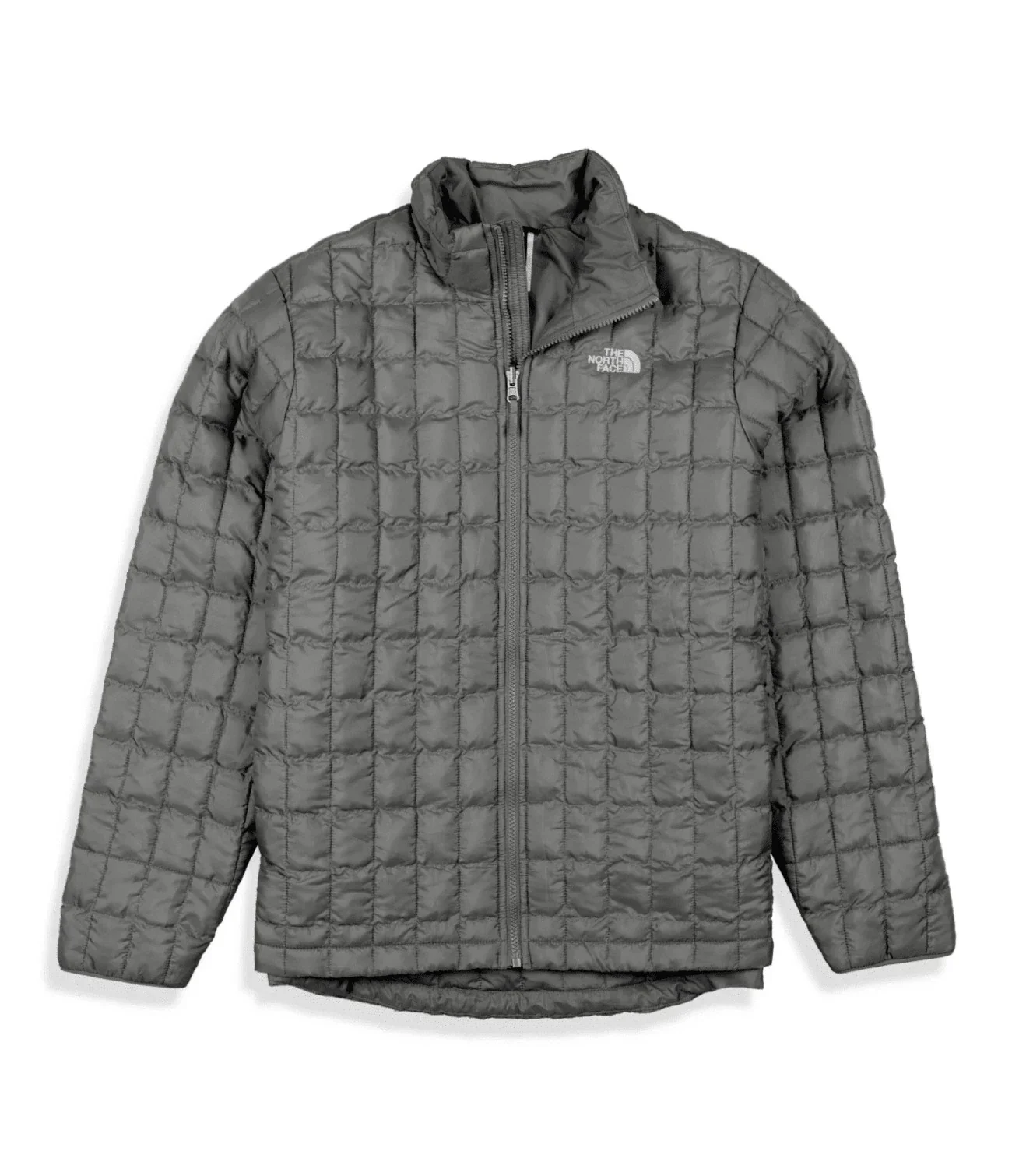 The North Face Thermoball Puffer Jacket Women's Gray Insulated Full Zip KFC457 - Image 5
