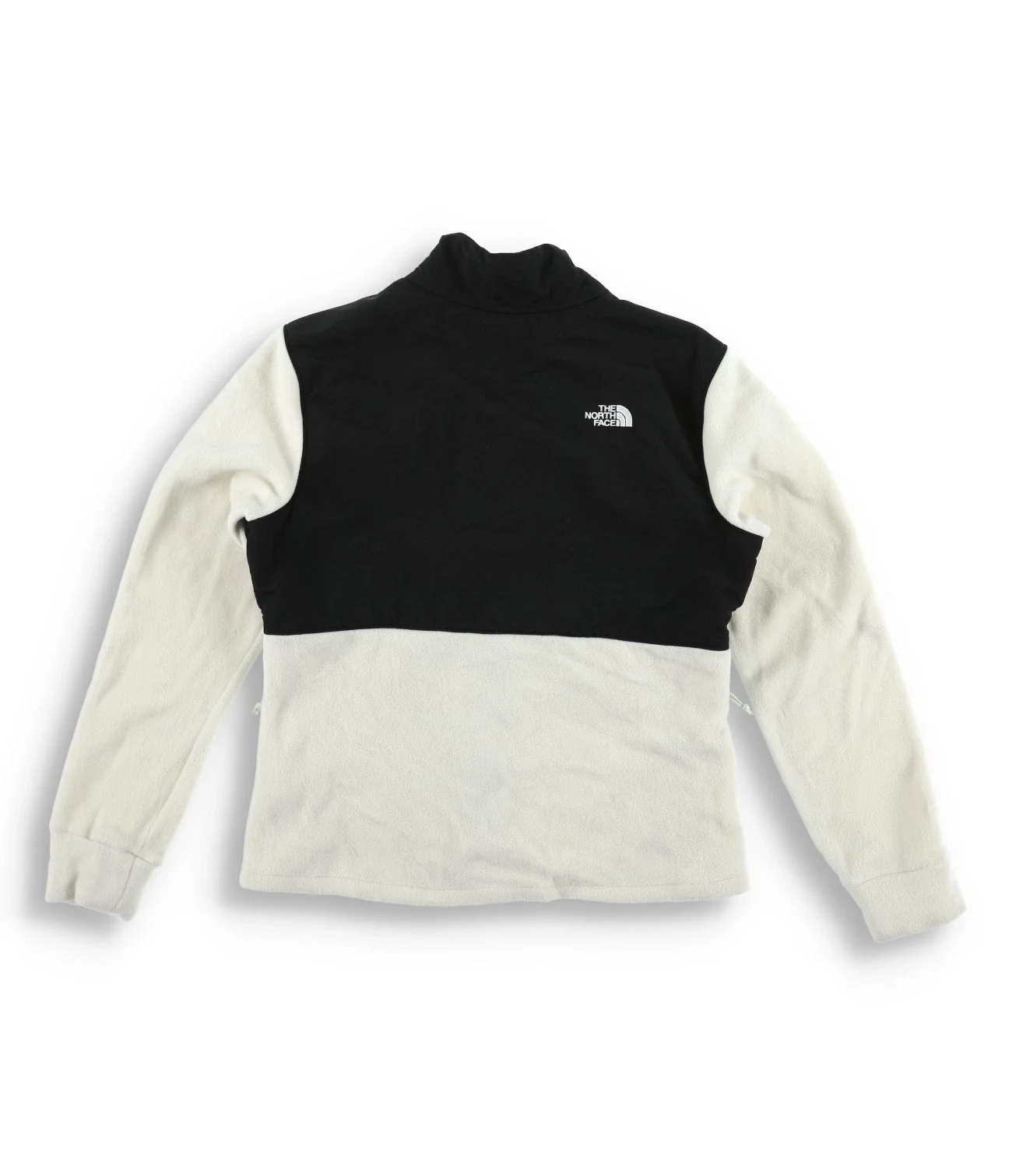 The North Face Tundra Jacket Women's White Black Fleece Full Zip KFC409 - Image 2