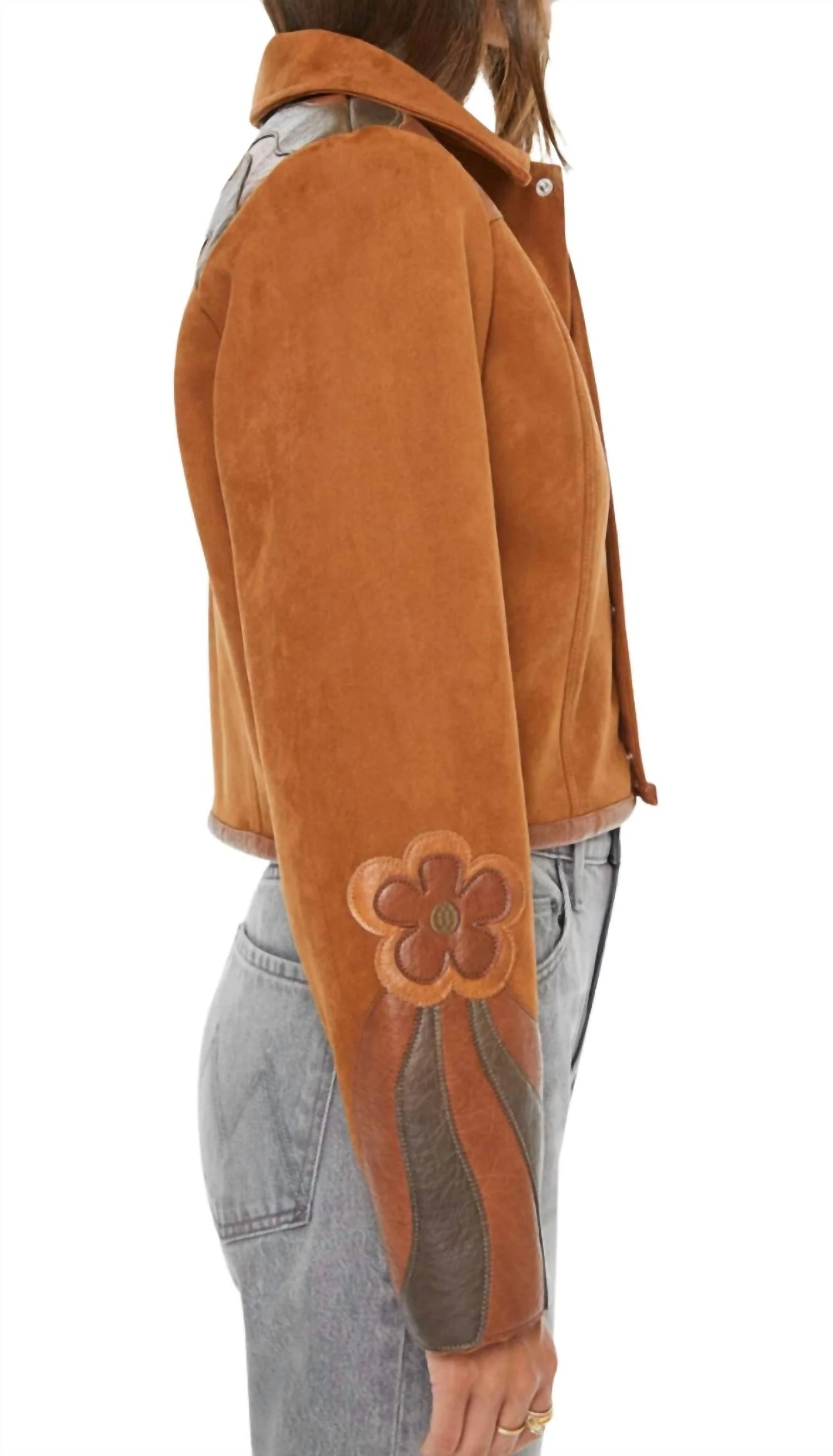 The Open Book Jacket In Dark Caramel - Image 4