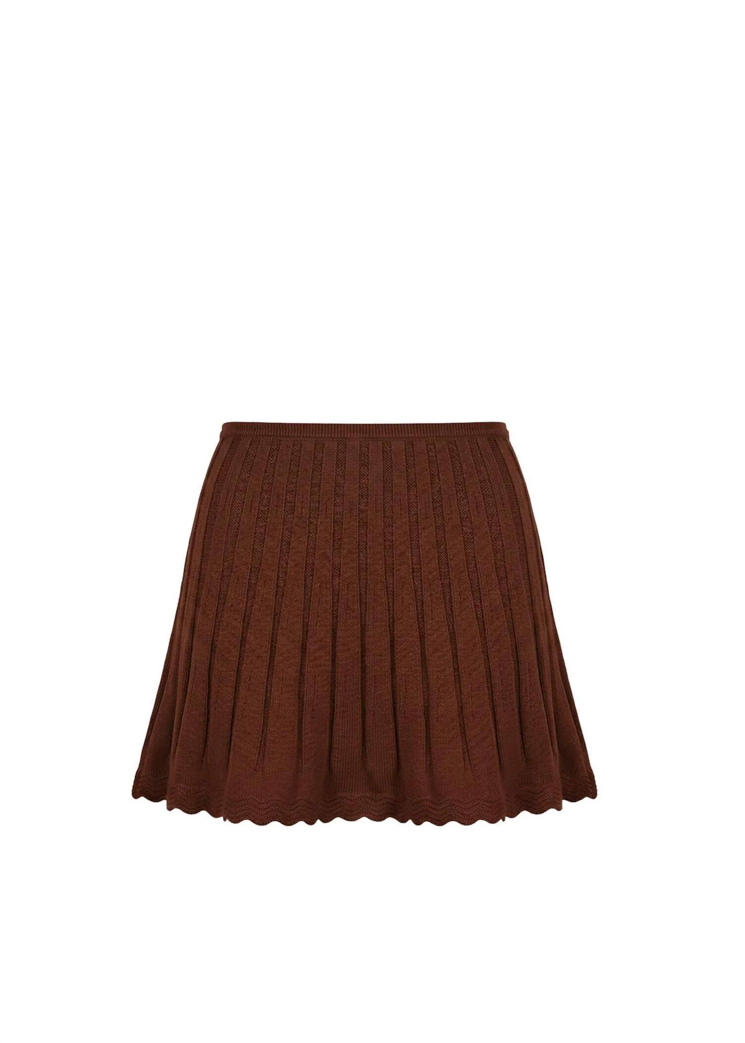 The Orlena Mini Skirt In Truffle - Image 5