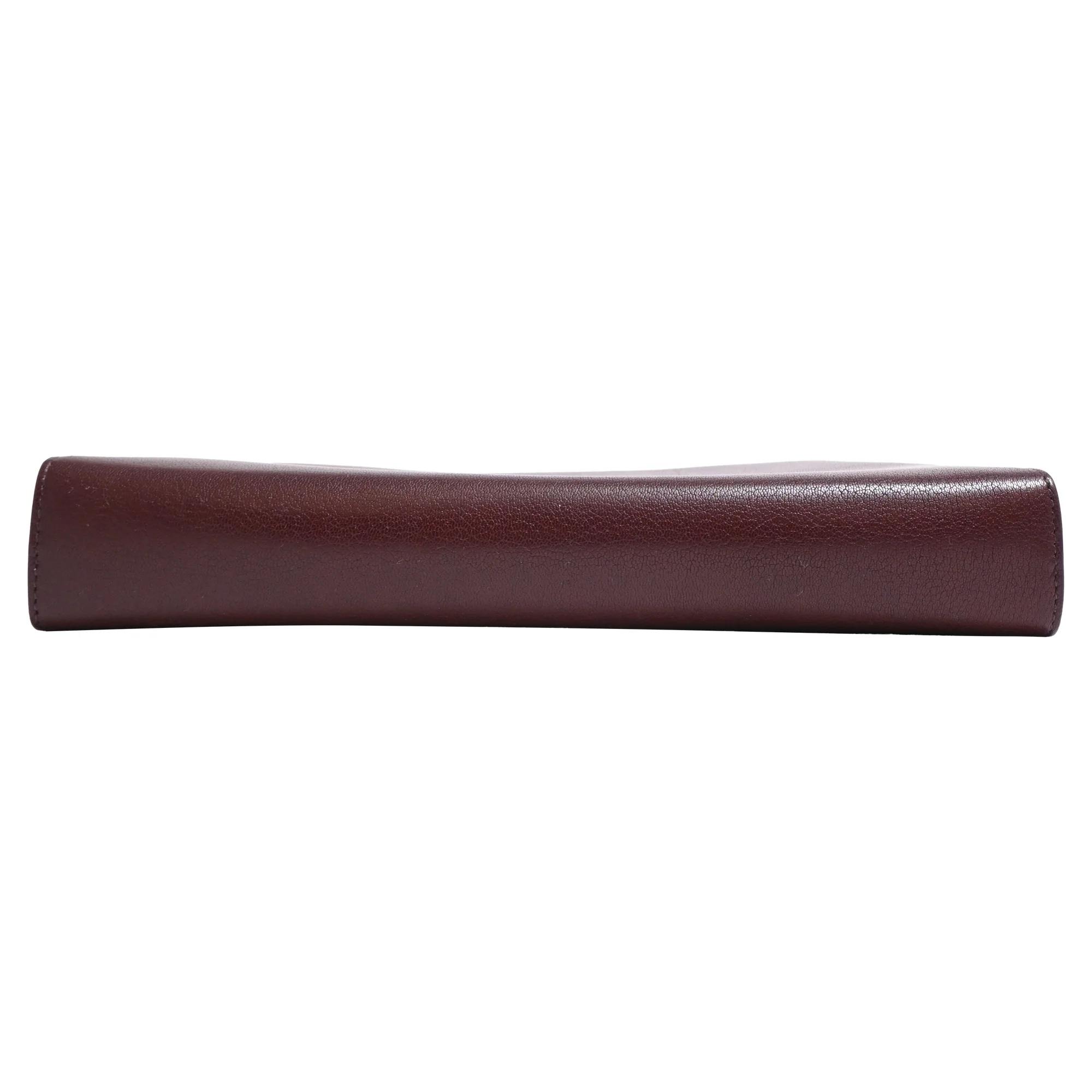 The Row Dalia Baguette Shoulder Bag in Burgundy Goat Leather - Image 4