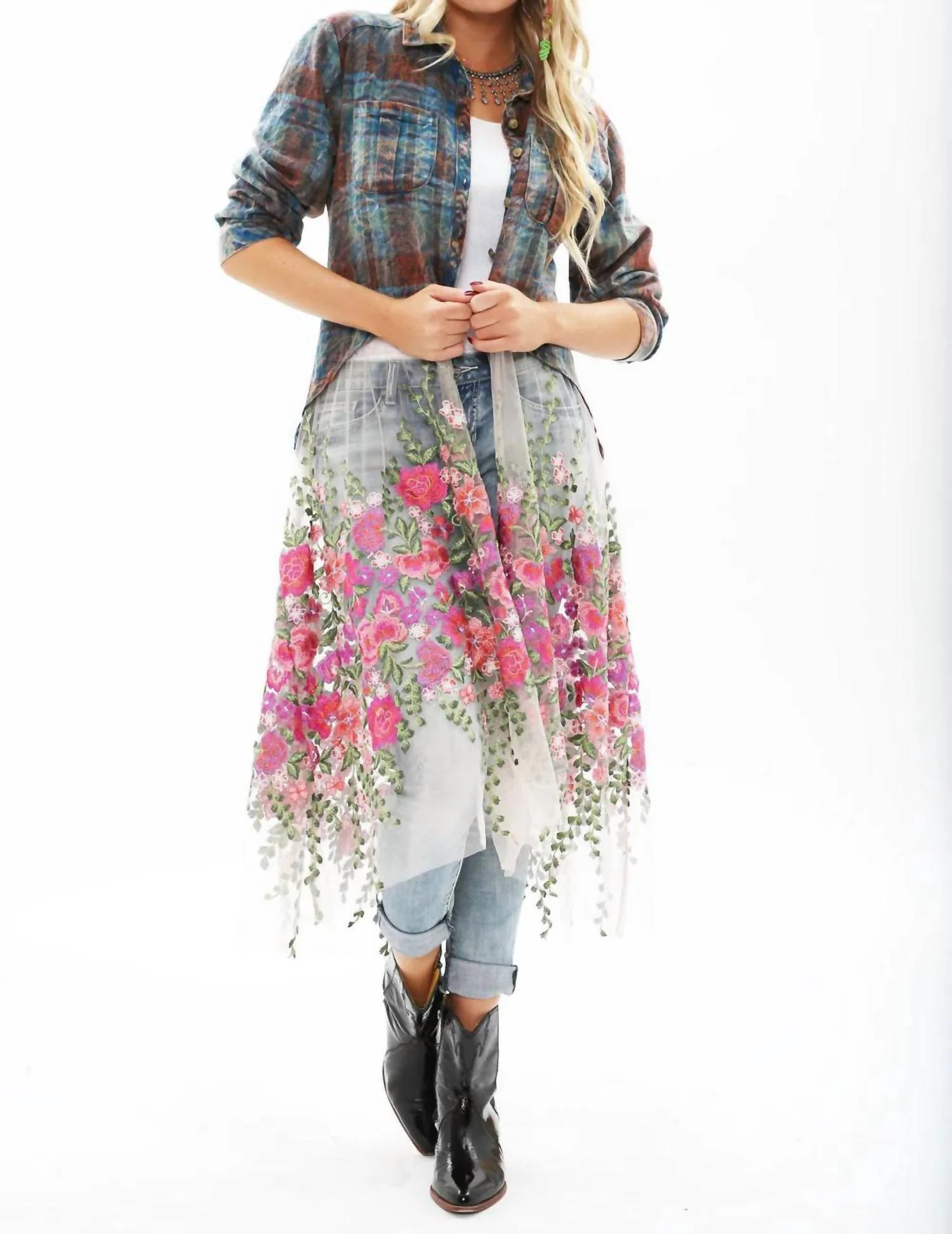 Thunder Maxi Shirt In Blue