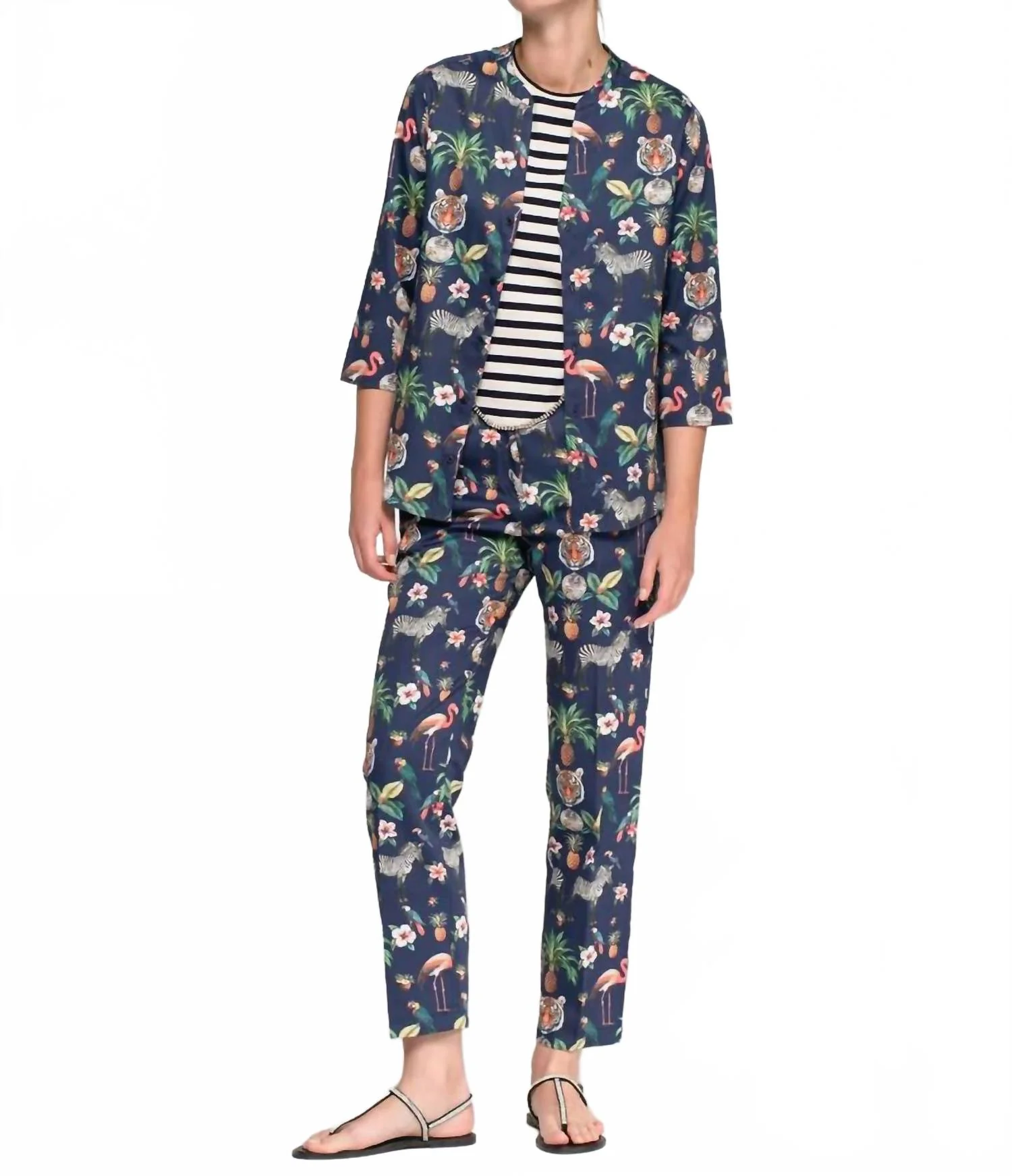 Tiffany Straight Leg Pants In Jungle Disco - Image 3