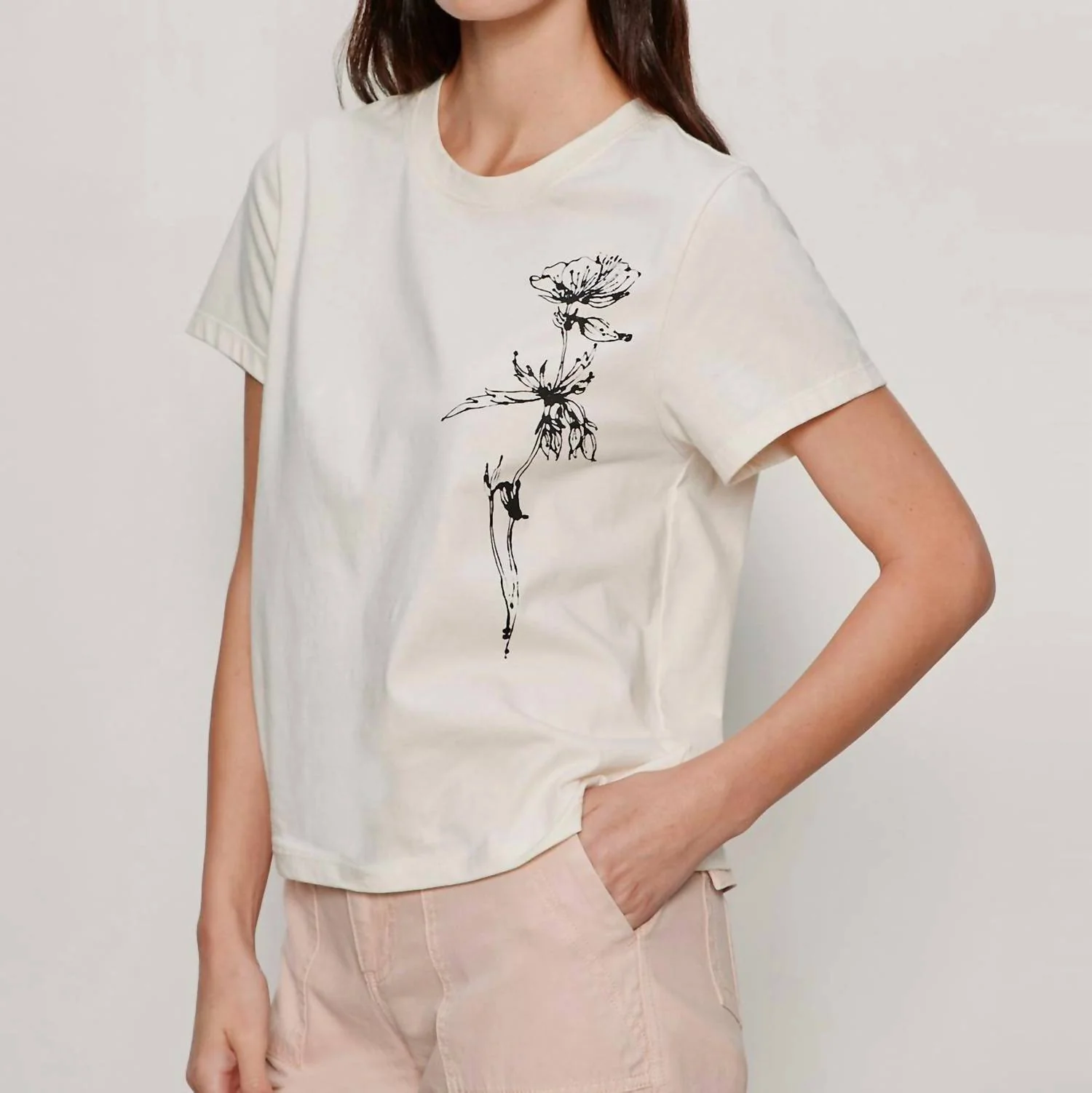 Timeless Tee In Collagen W/ Dandelion - Image 2