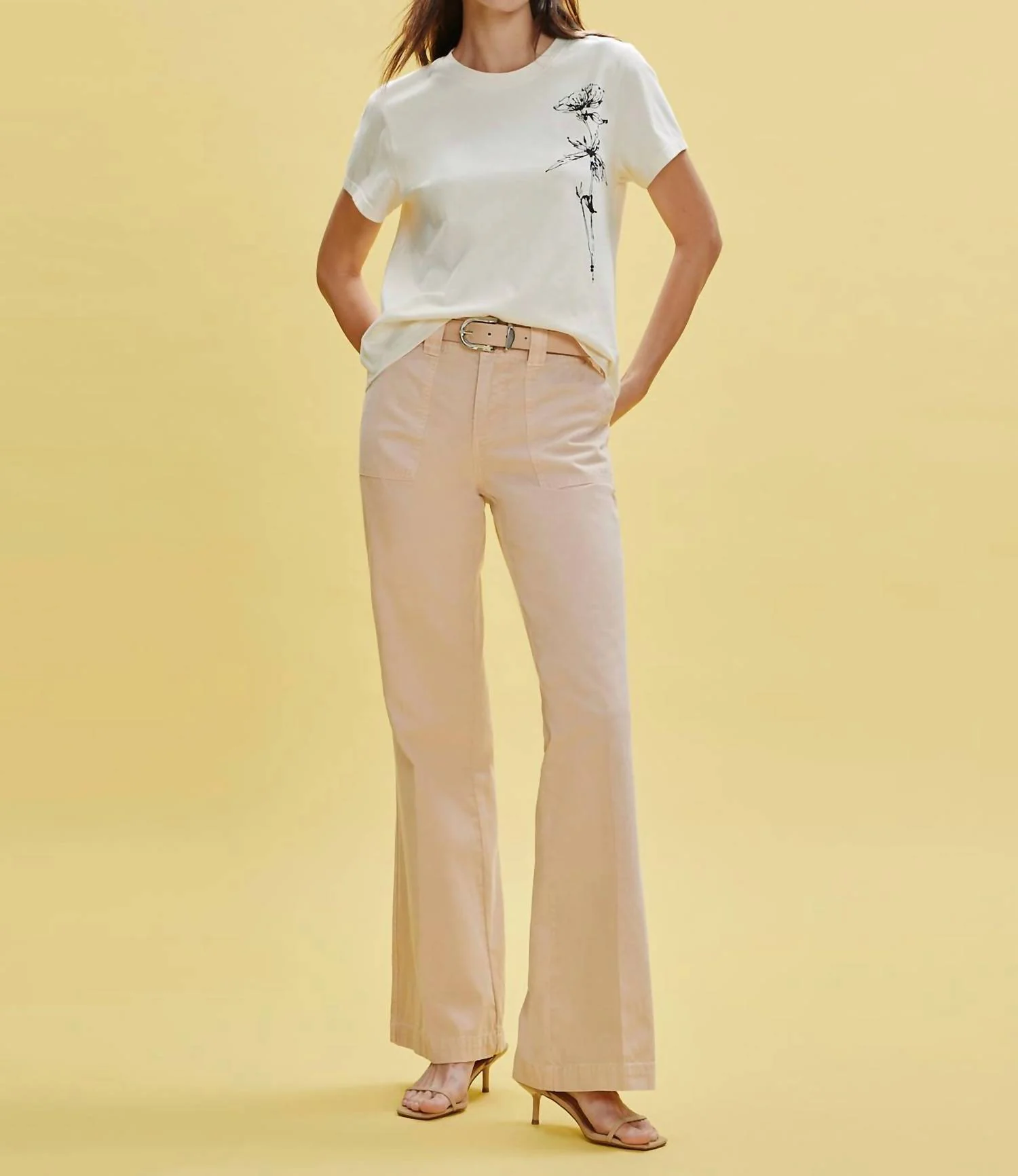 Timeless Tee In Collagen W/ Dandelion - Image 4
