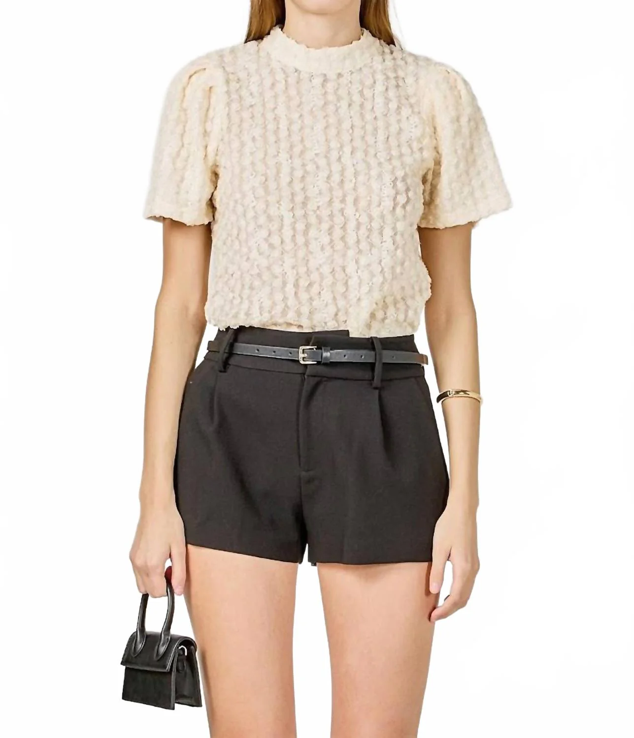 Tina Mock Top In Ivory