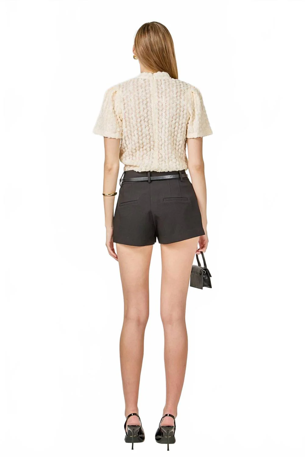 Tina Mock Top In Ivory - Image 3