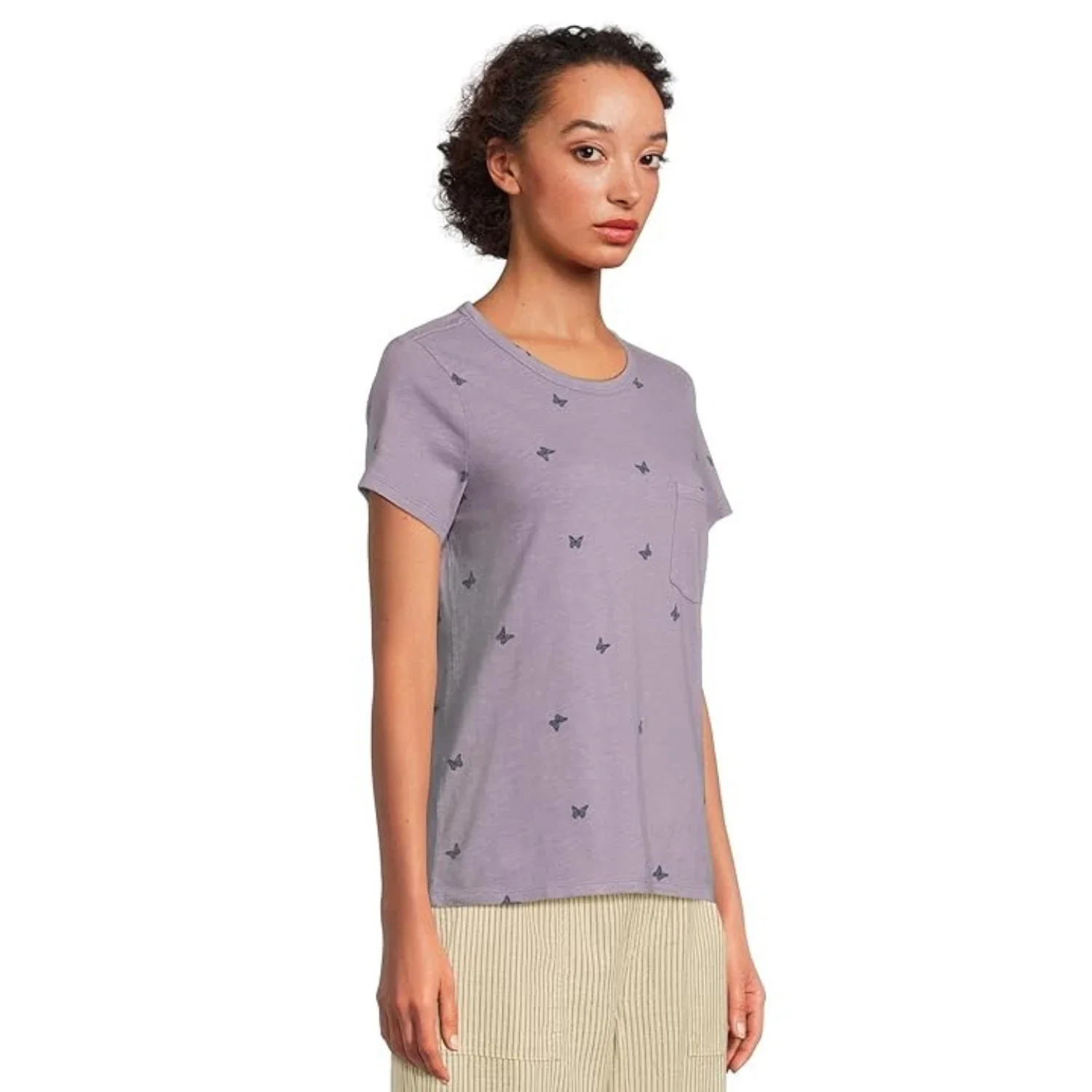 Toad&Co Primo T-Shirt Womens Aster Butterfly Print 100% Organic Cotton DDR 47 - Image 2