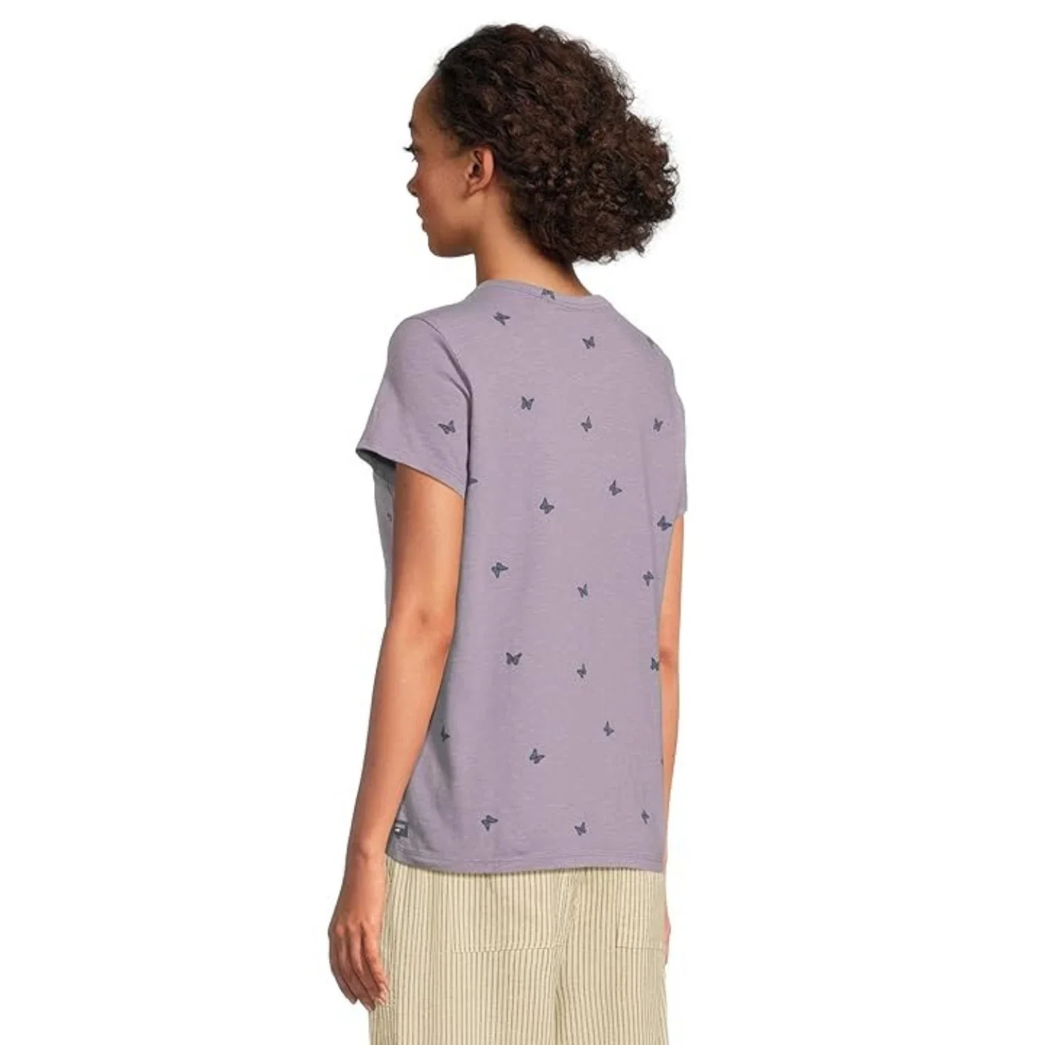 Toad&Co Primo T-Shirt Womens Aster Butterfly Print 100% Organic Cotton DDR 47 - Image 3