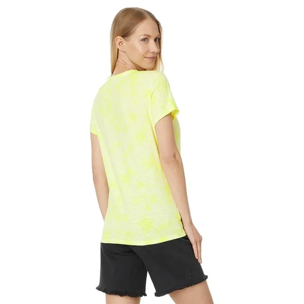 Toad&Co Primo T-Shirt Womens Limeade Tie Dye Short Sleeve Pullover DDR2423 - Image 4