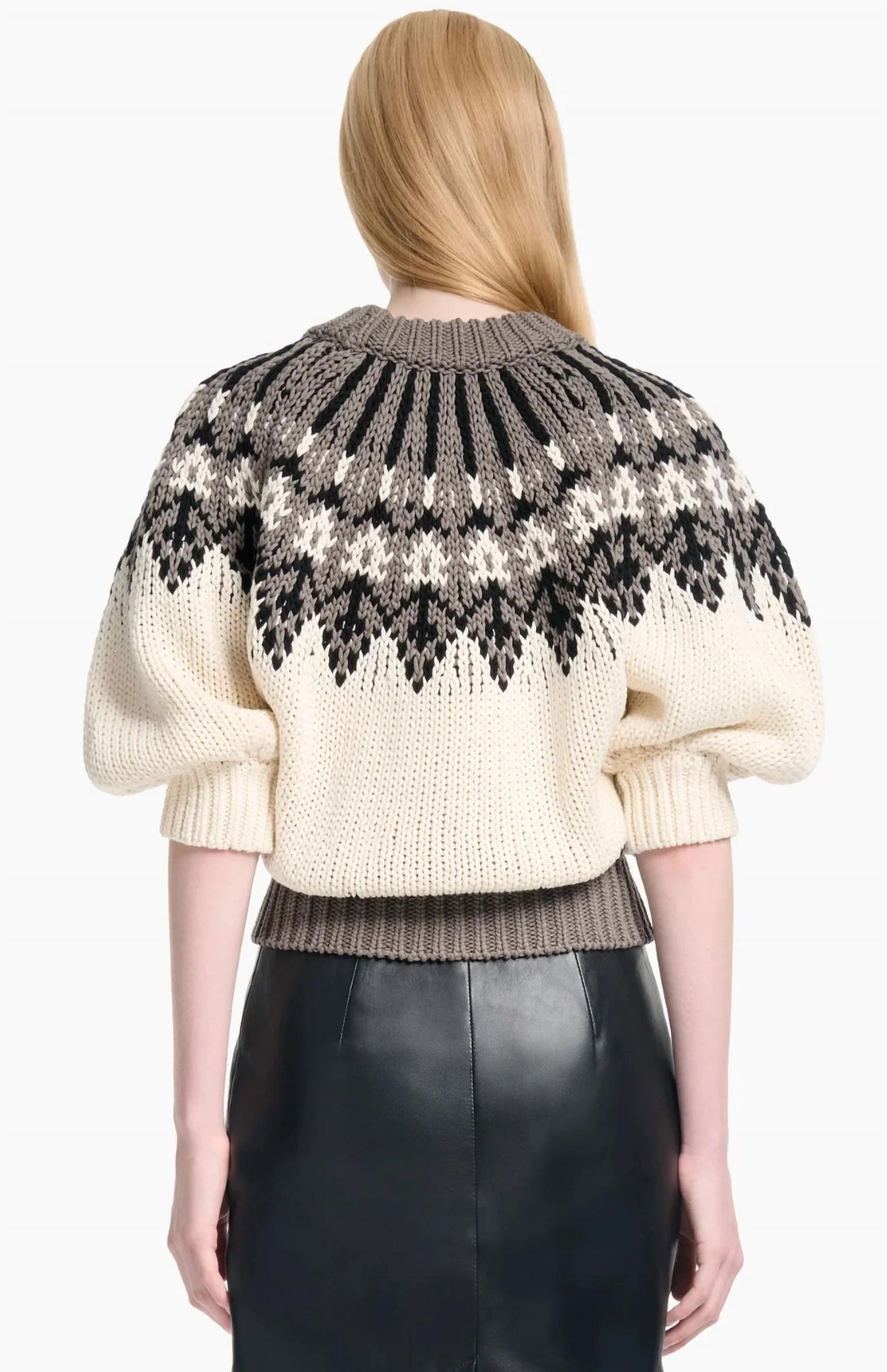 Toffey Marty Short Sleeve Sweater In Beige - Image 3