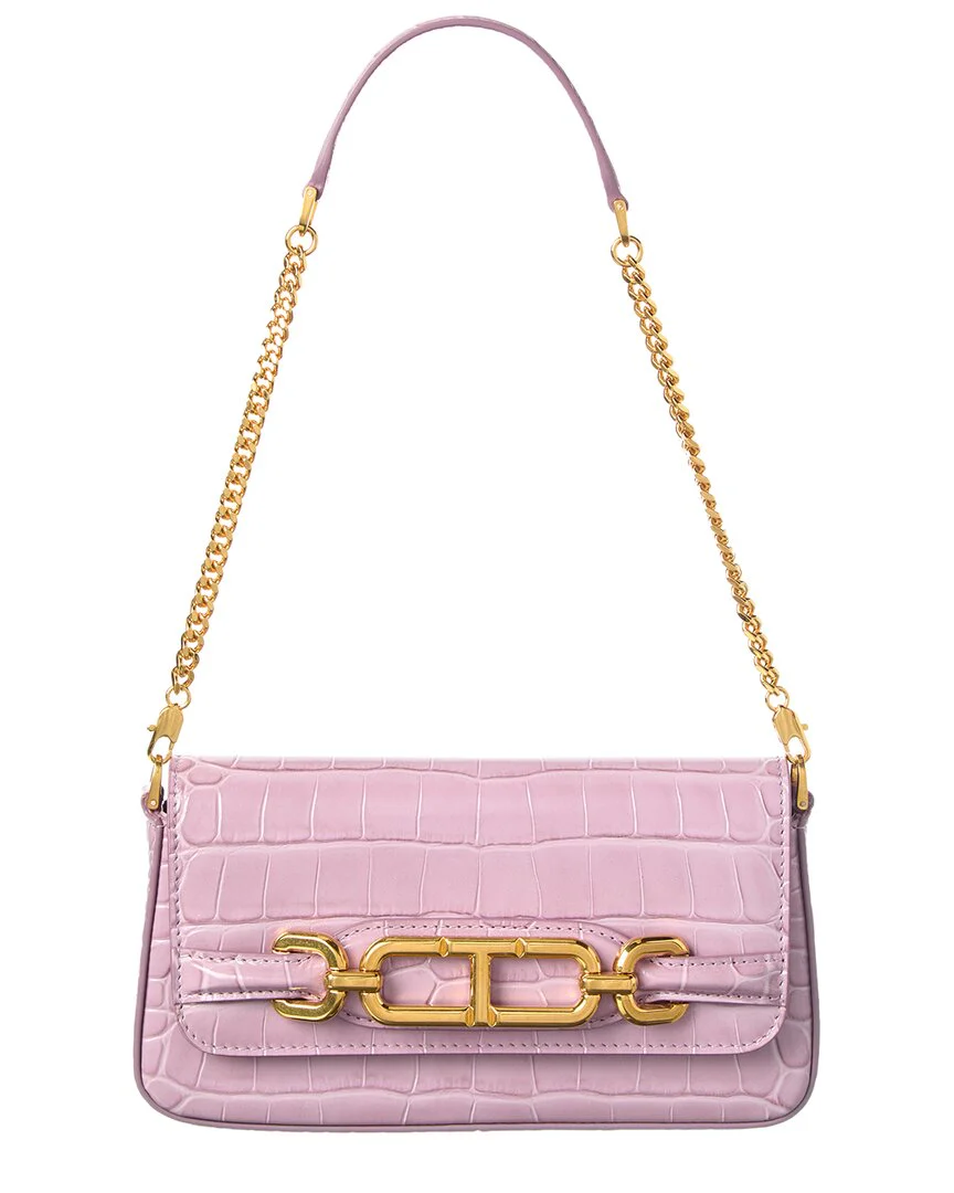 Tom Ford Logo Small Leather Shoulder Bag