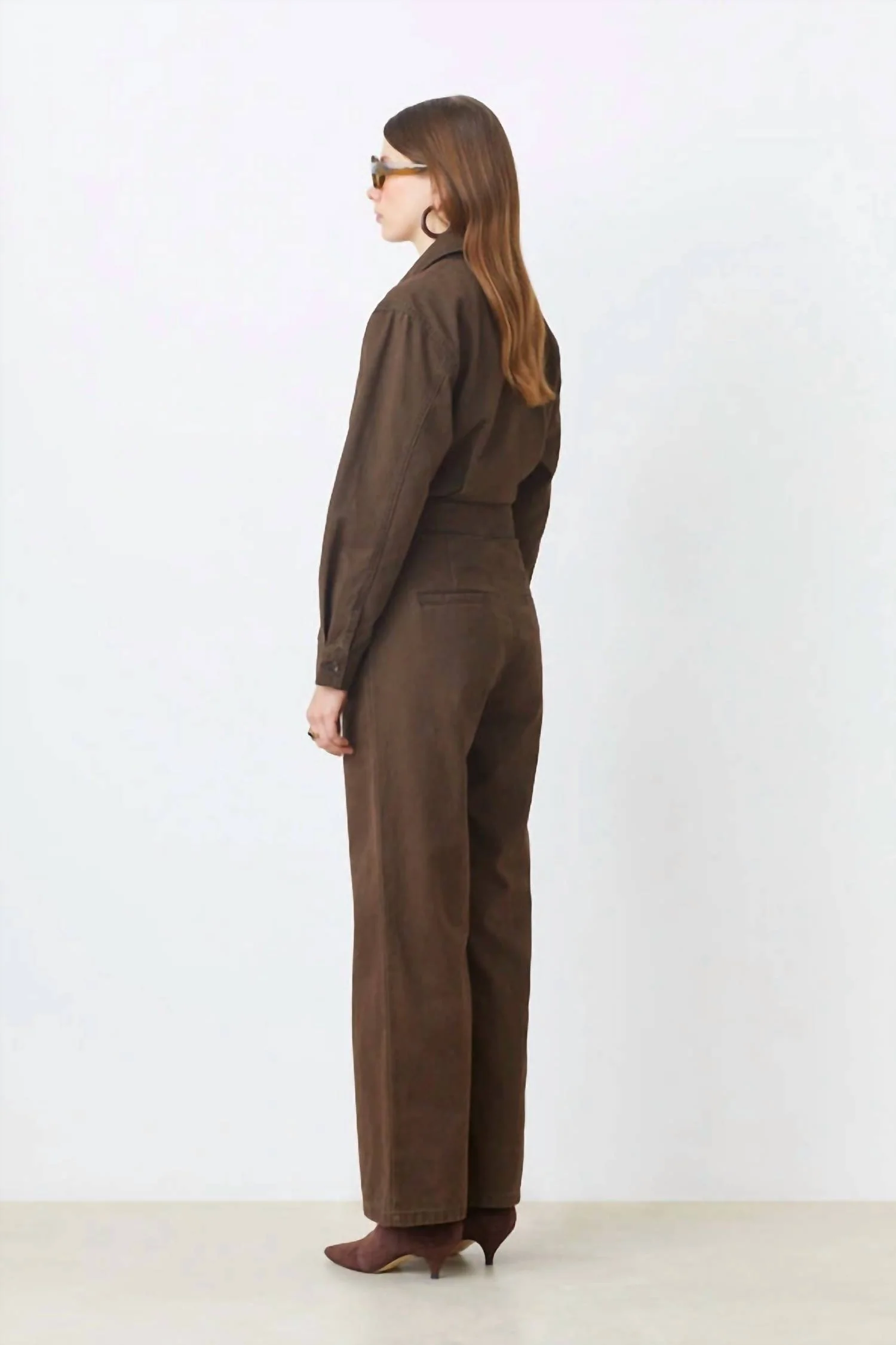 Torino Jumpsuit In Chocolate - Image 3