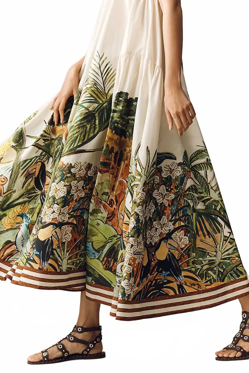 Toucan Tango Midi Dress In Multi - Image 4