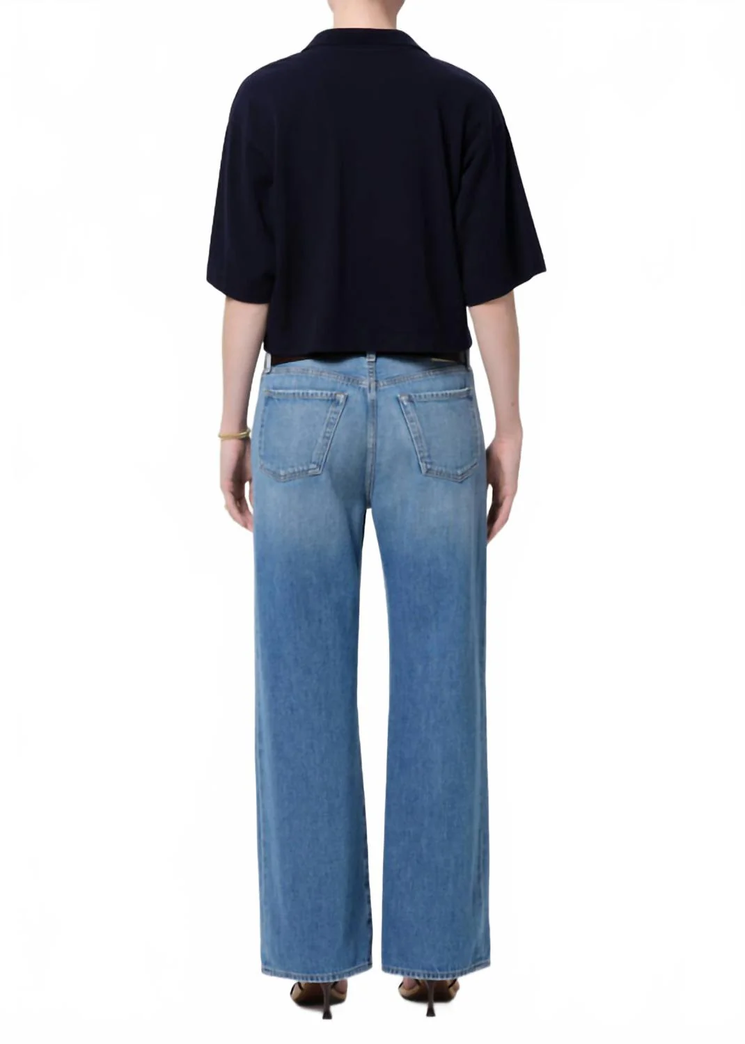 Track Relaxed Straight Leg Jeans In Solstice - Image 3