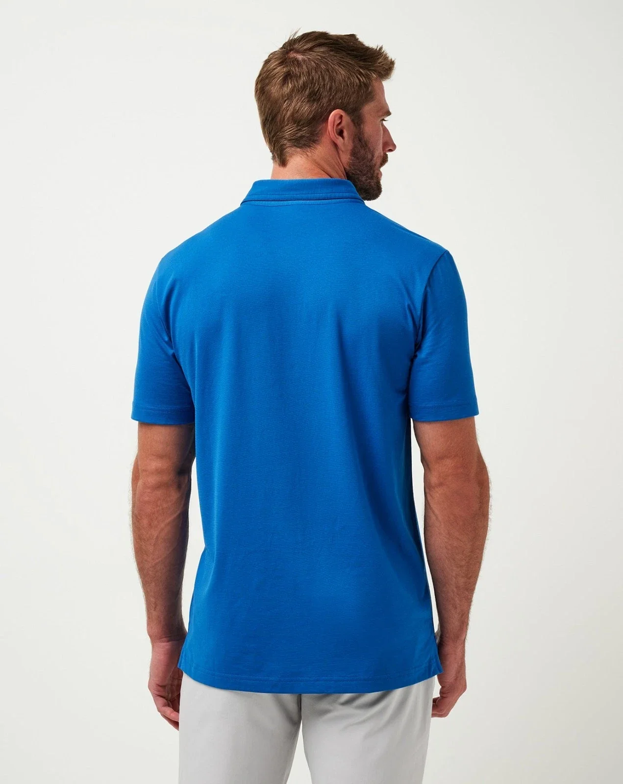 TravisMathew Los Angeles Dodgers Club Rules Polo Men's Blue Athletic Fit DDR2407 - Image 3