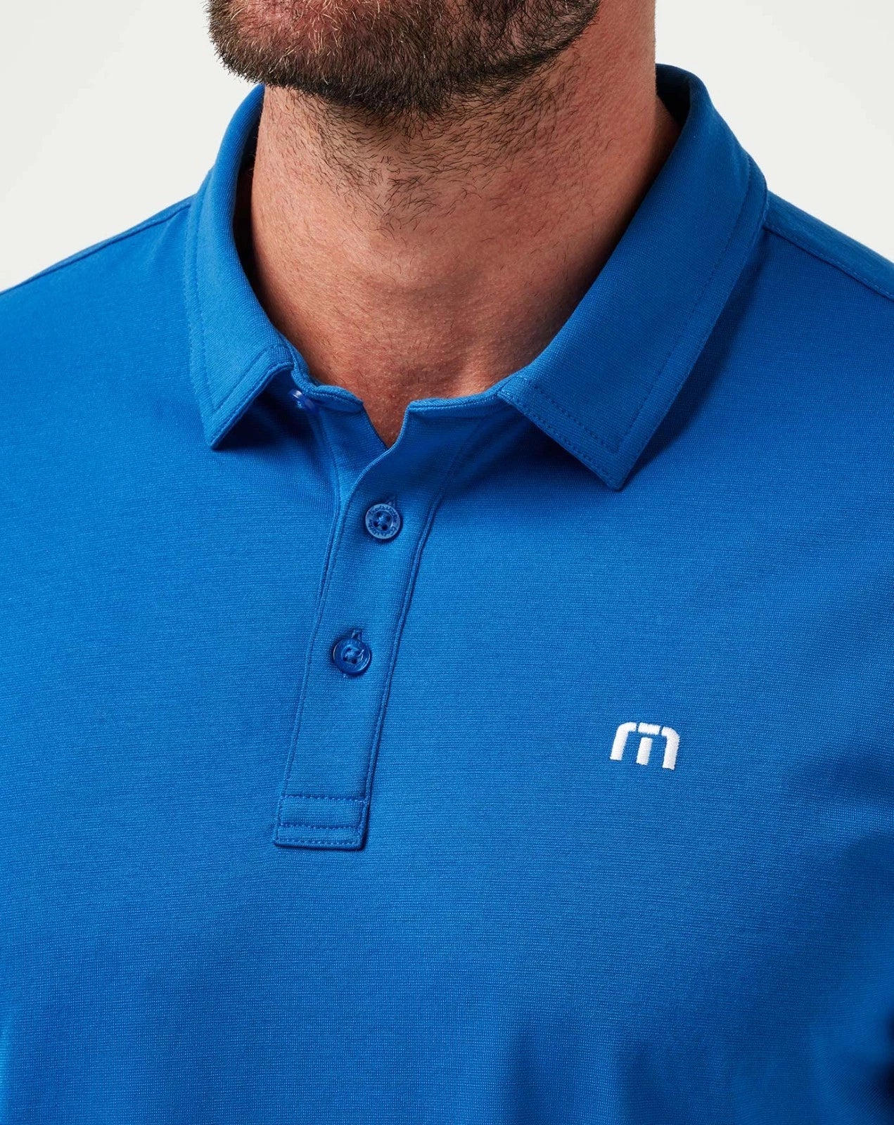 TravisMathew Los Angeles Dodgers Club Rules Polo Men's Blue Athletic Fit DDR2407 - Image 4