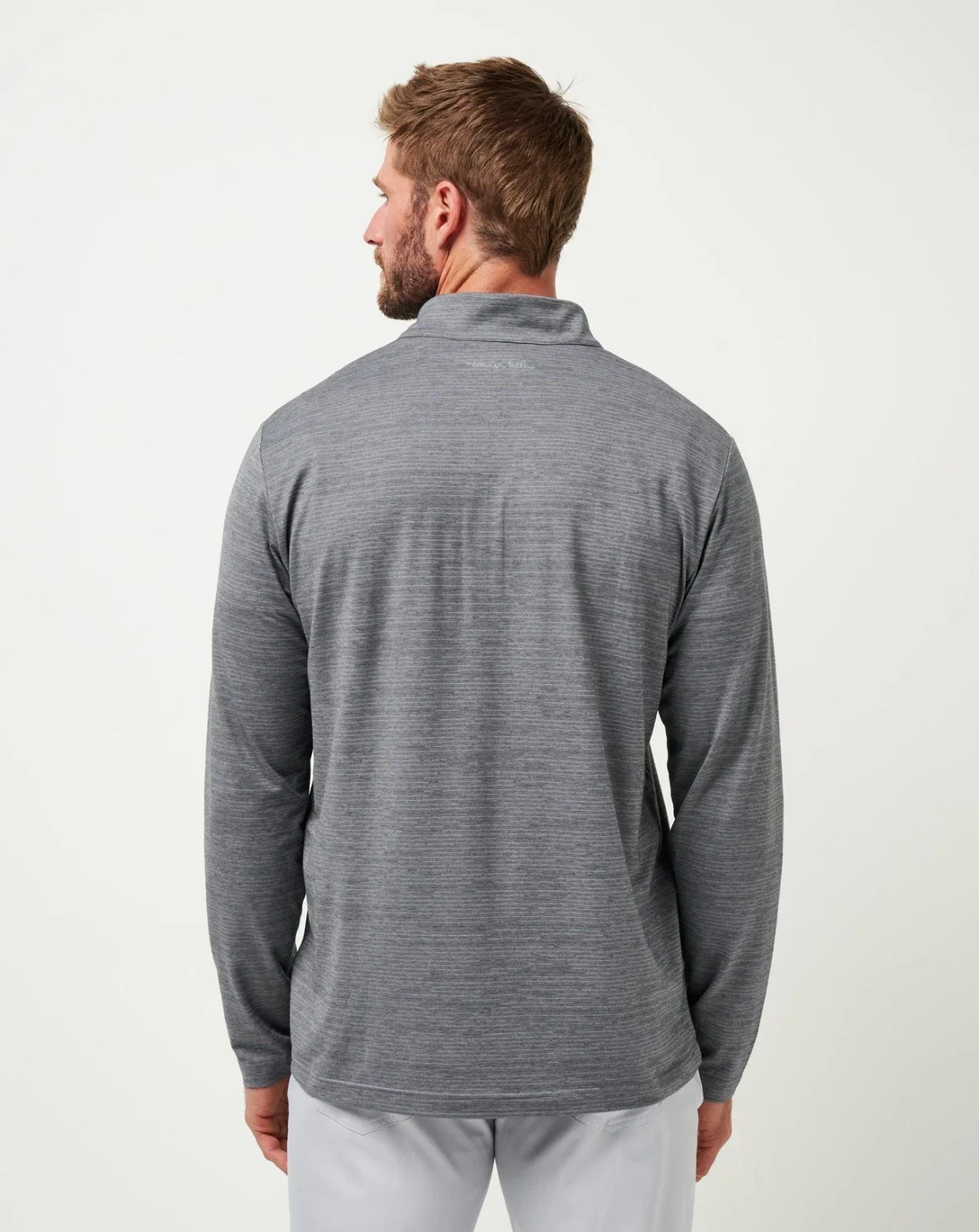 TravisMathew Los Angeles Dodgers The Heater Top Men's Gray Quarter Zip DDR 39 - Image 4
