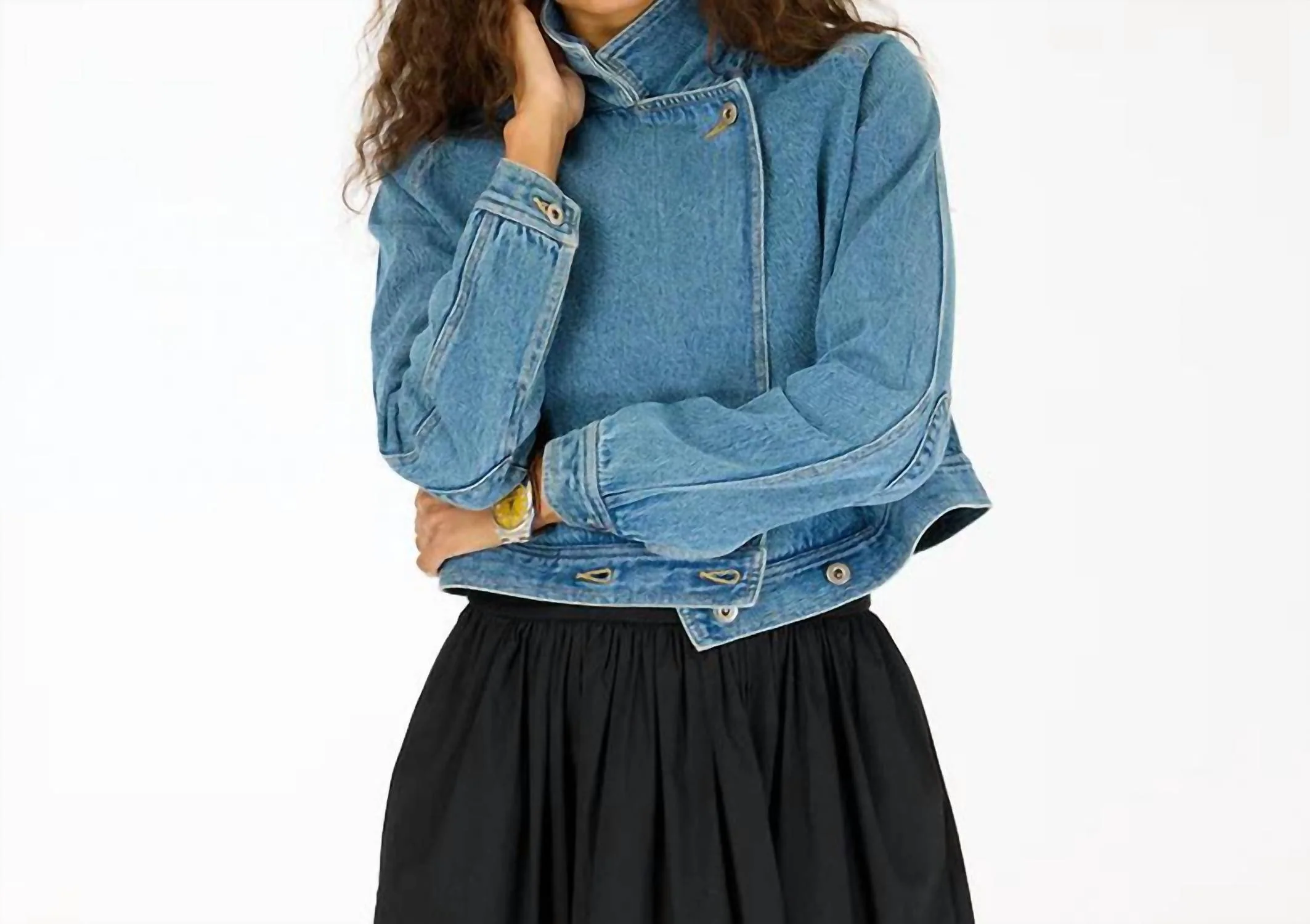 True Denim Jacket In Blue - Image 2