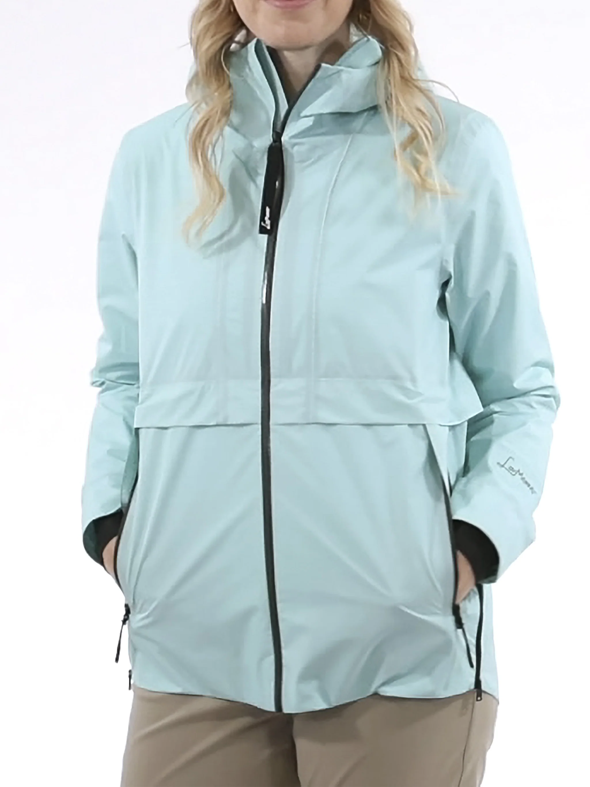 Turquoise Linda 2.5 L High Collar Jacket - Image 2