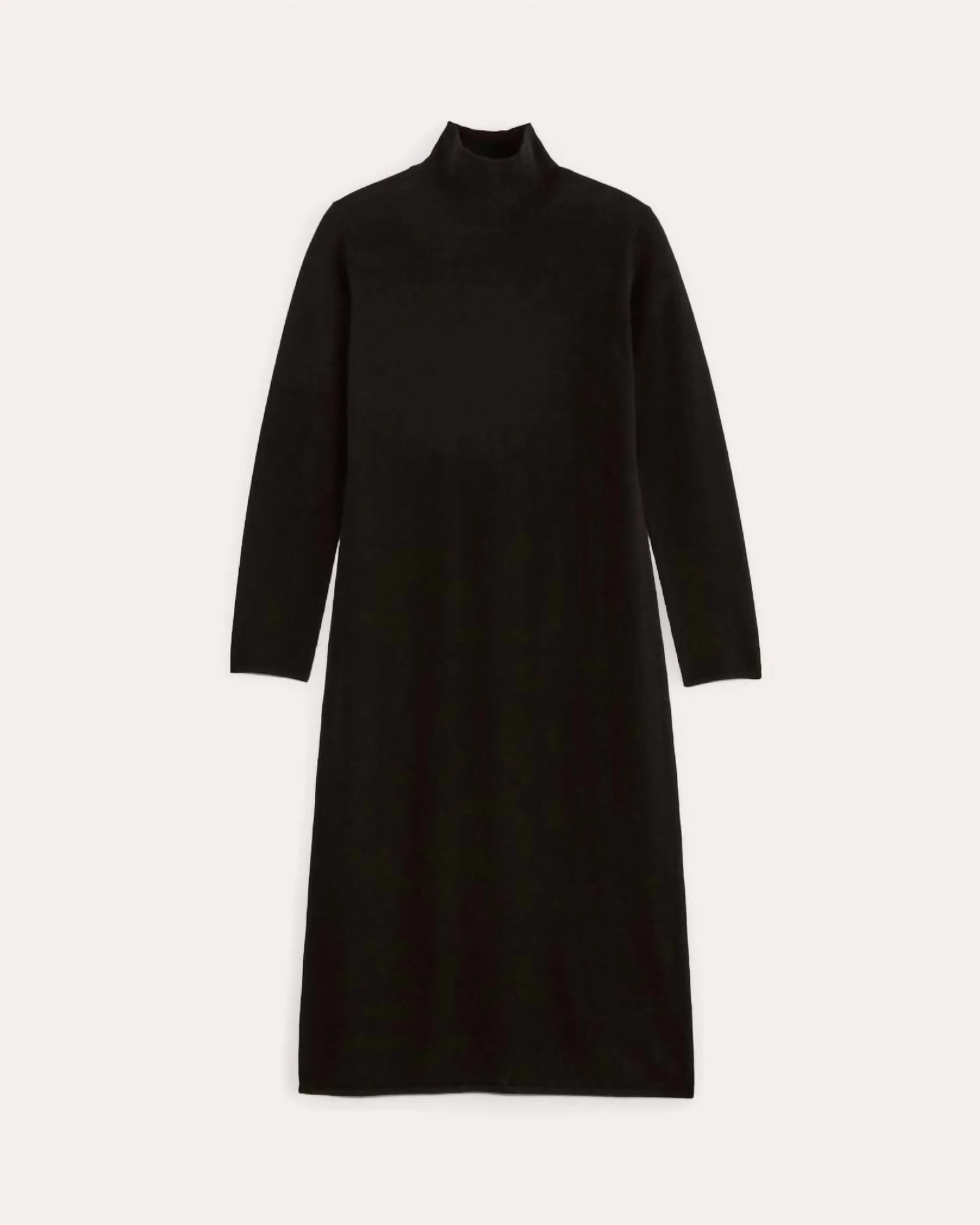 Turtle Neck Midi Dress In Black - Image 5