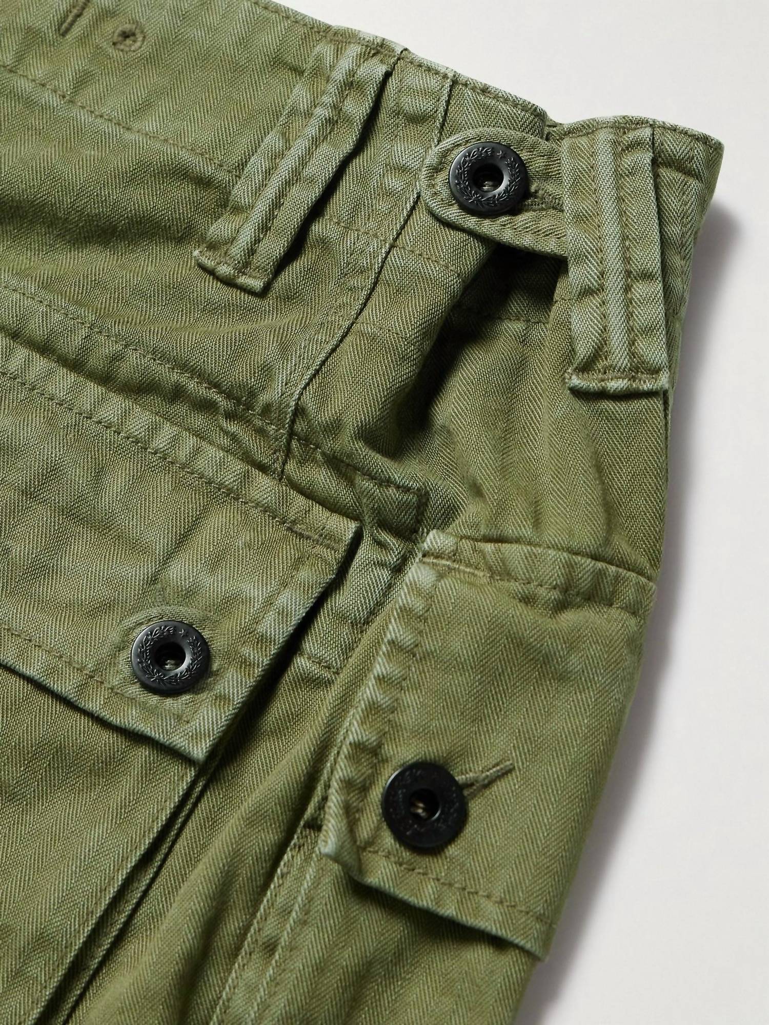 Twill Cargo Short In Olive - Image 4