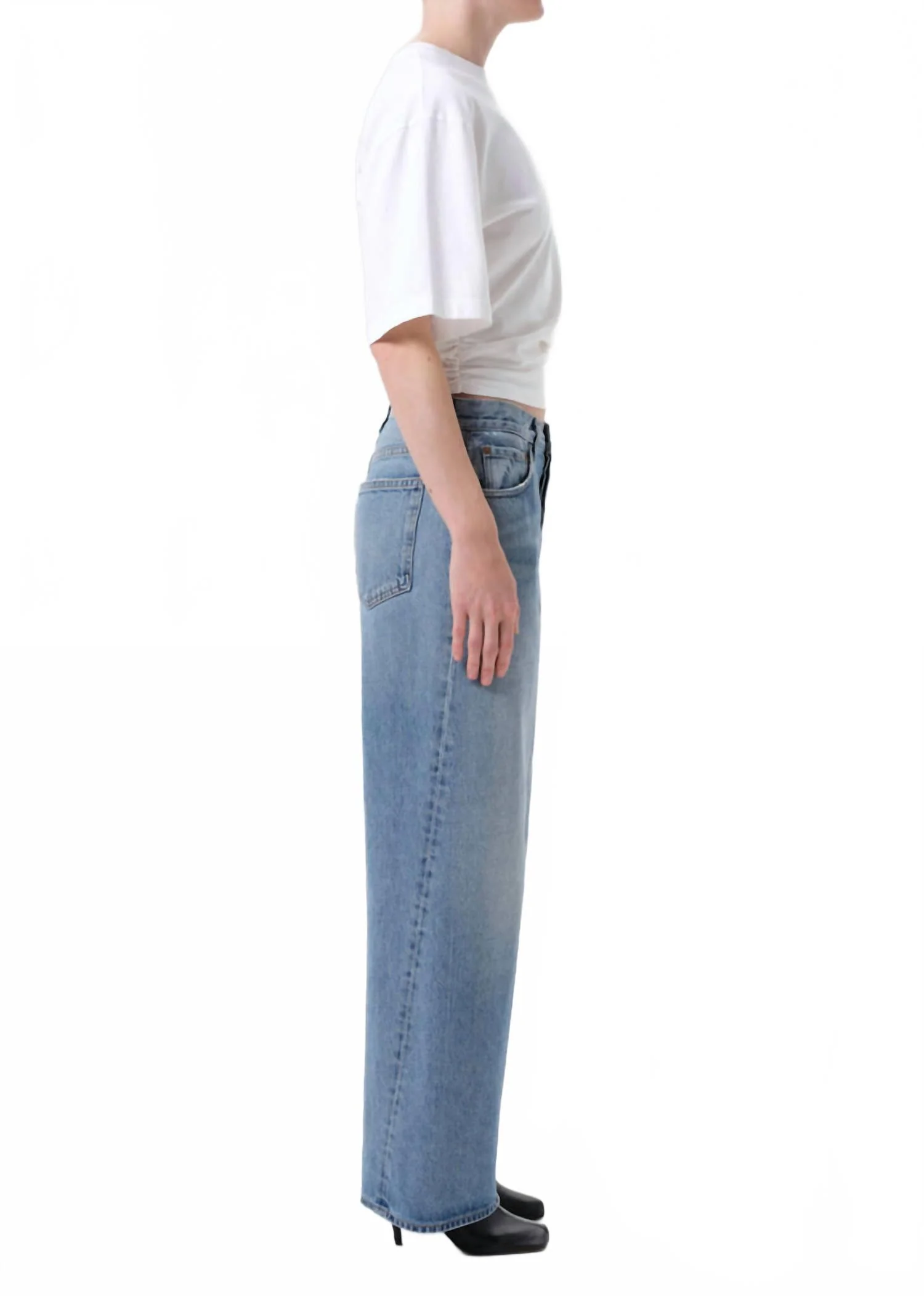 Twist Low Slung Baggy Jeans In Stage - Image 2