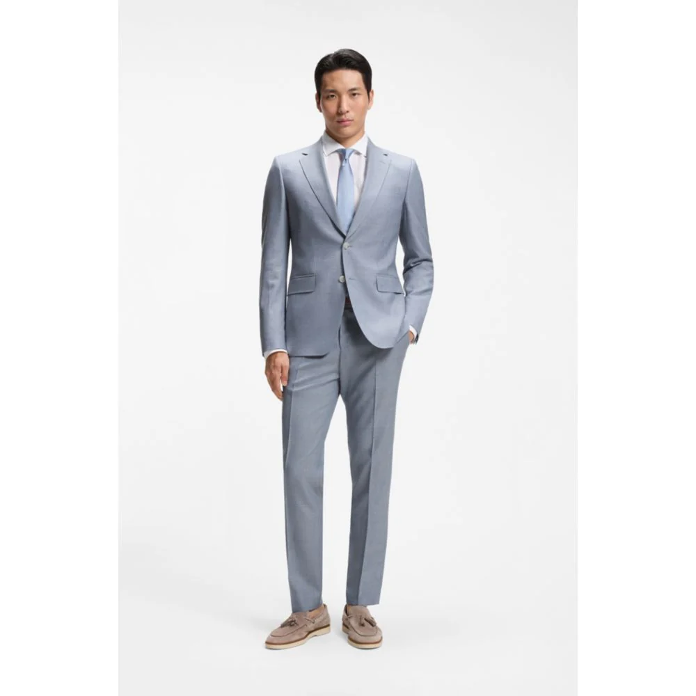 Two-piece wool-blend slim-fit suit with silk - Image 2