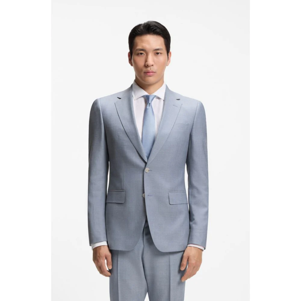 Two-piece wool-blend slim-fit suit with silk - Image 3