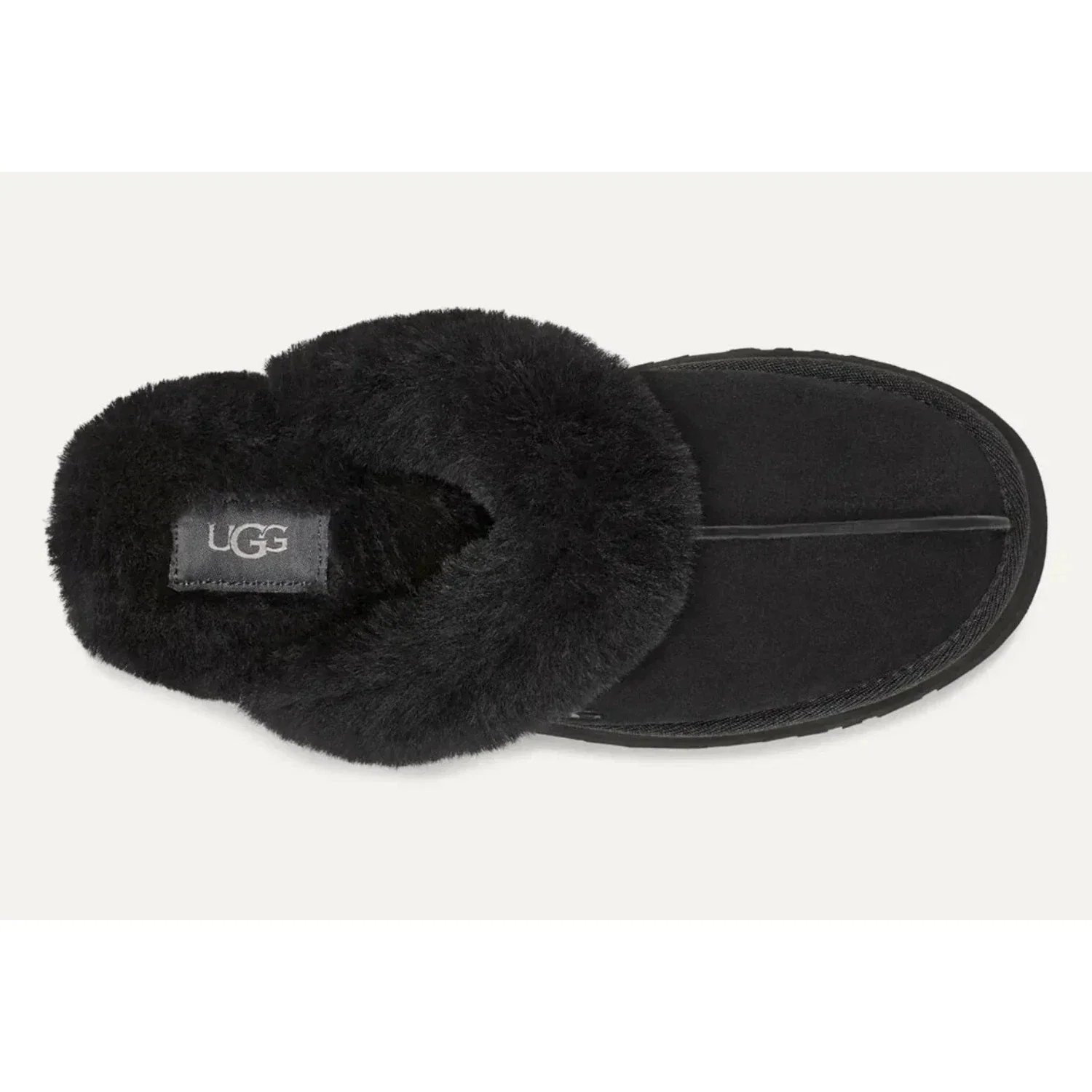 UGG Disquette 1122550-BLK Slippers Women's Black Sheepskin Platform RHS8359 - Image 5