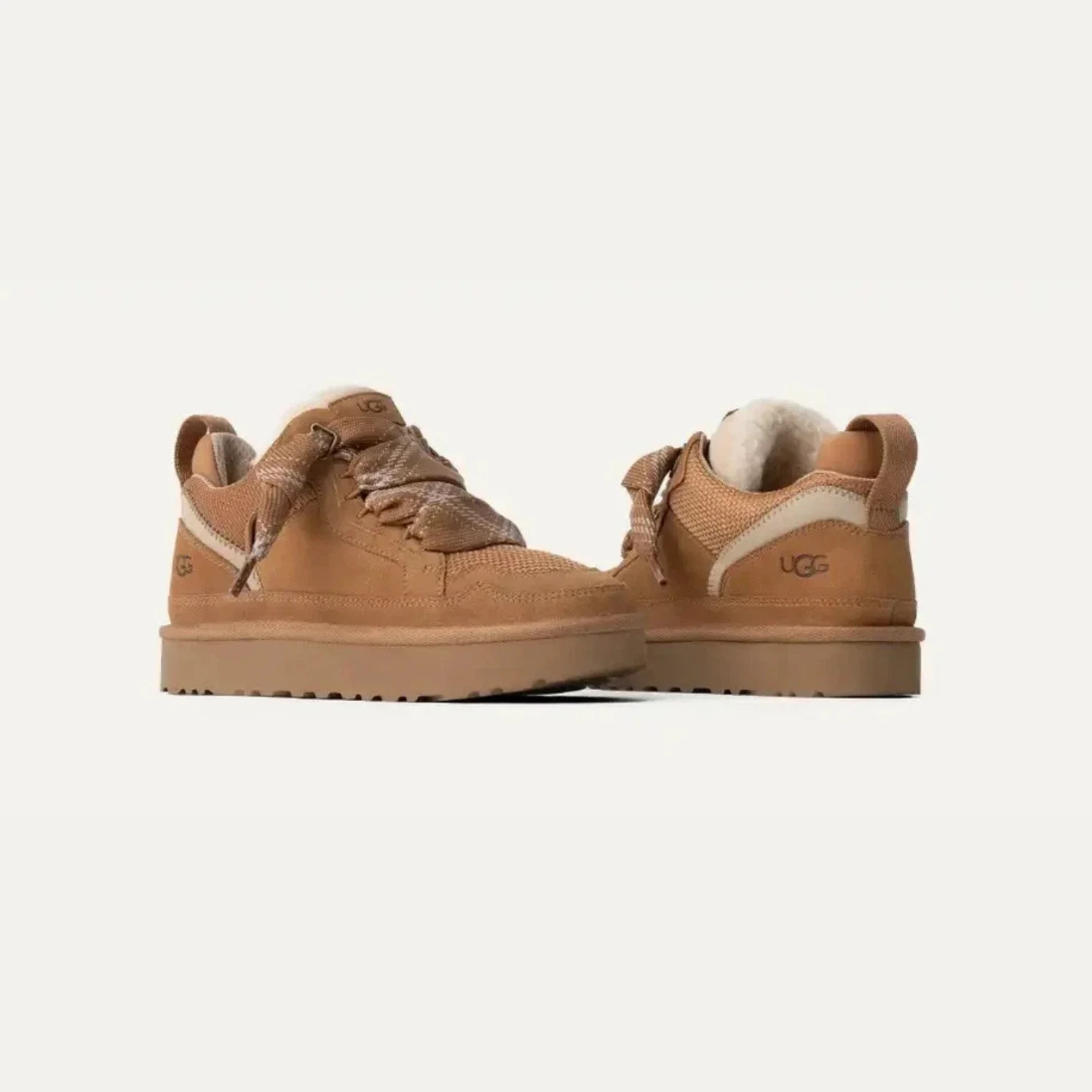 UGG Lowmel 1144032-CHE Sneaker Women's Chestnut Suede Lifestyle Shoes RHS7538 - Image 3