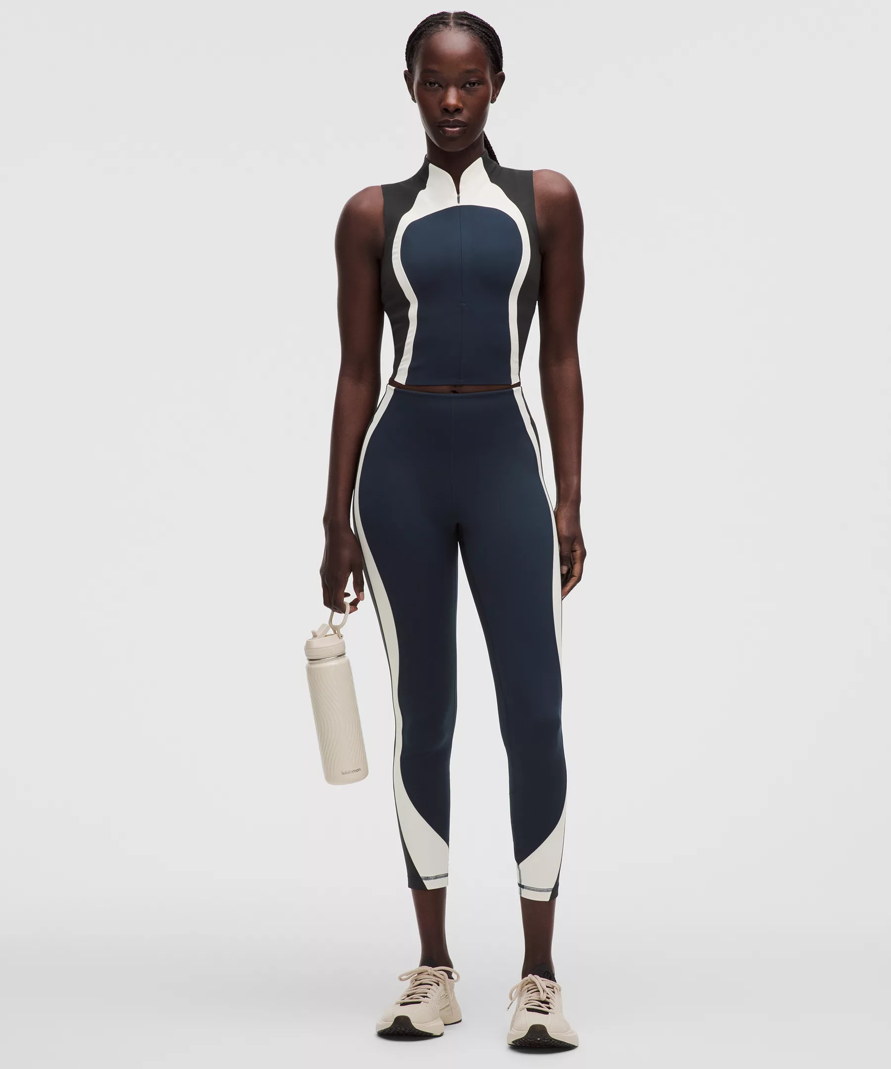 Ultralu Zip-Front Cropped Tank Top - Image 3