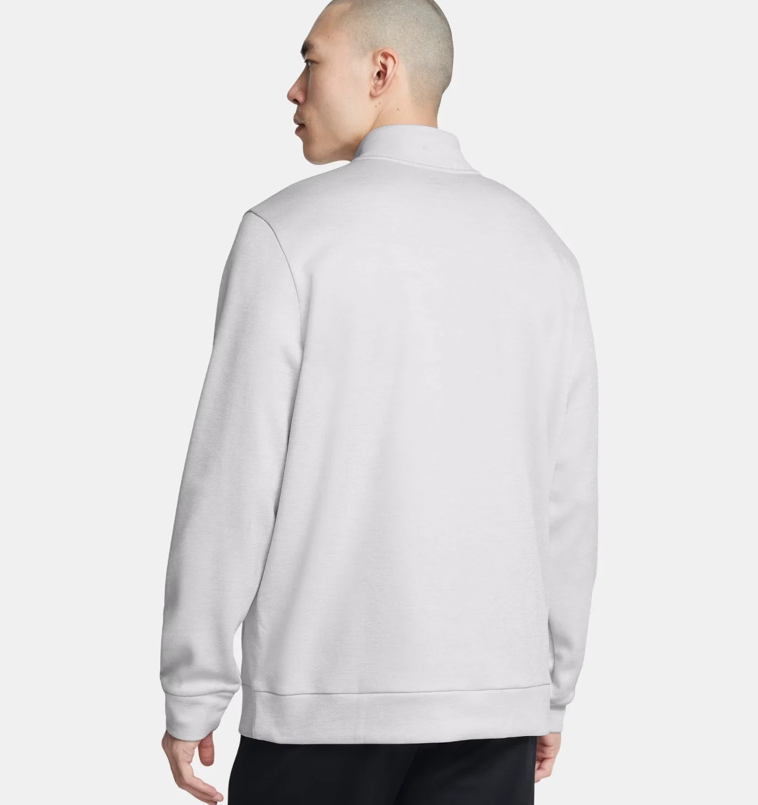 Under Armour Armour Fleece Twist Sweatshirt Men Halo Gray 1/4 Zip DSGL115 - Image 2