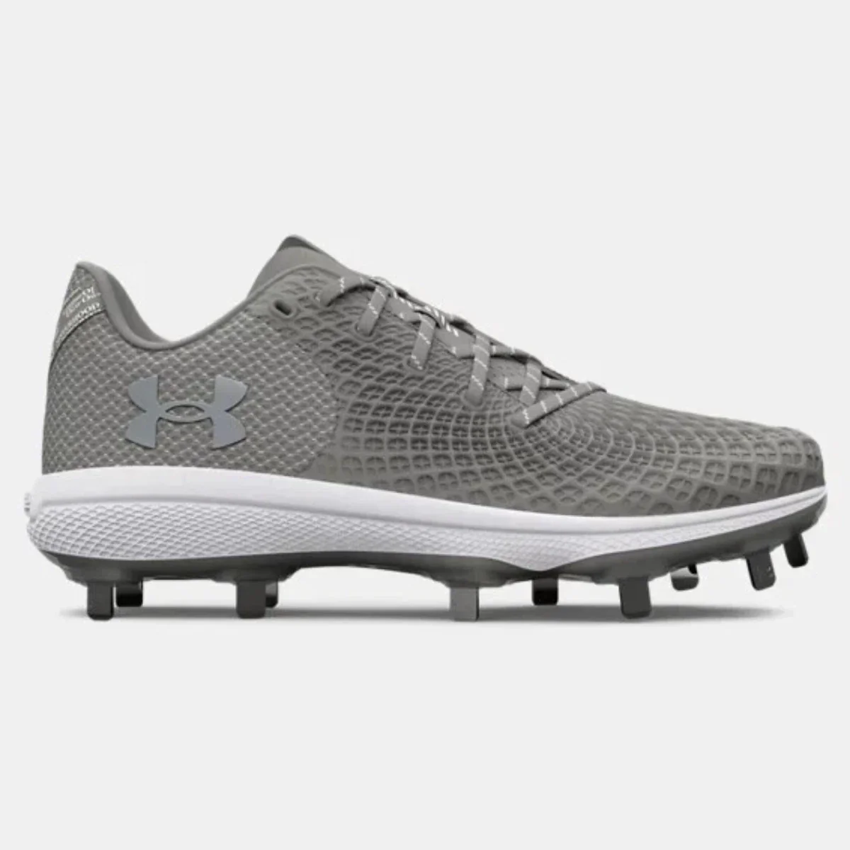 Under Armour Glyde 2 MT 3026601-102 Women's Gray Softball Cleats RHS8217 - Image 2