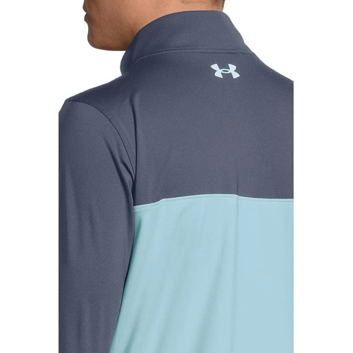 Under Armour Golf Top Men's Downpour Gray Stream 1/4 Zip Long Sleeve GBO2562 - Image 5