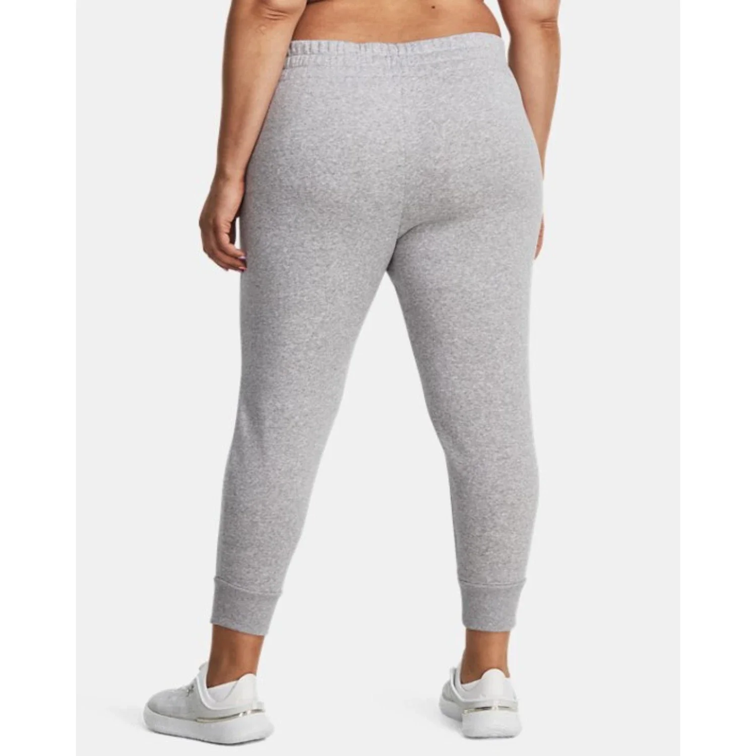 Under Armour Pants Women's Mod Gray Fleece Drawstring Waist Joggers FROG114 - Image 2
