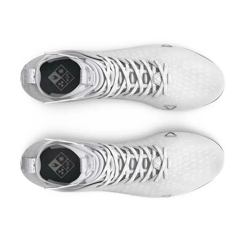 Under Armour Spotlight Lux MC 2.0 3025082-100 Men White Football Cleats GBNC1567 - Image 4
