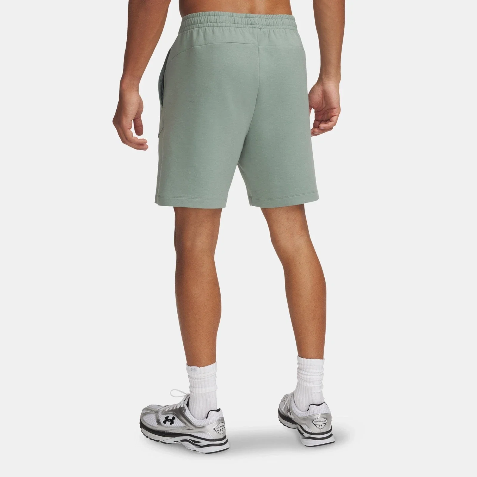 Under Armour Unstoppable Fleece Short Mens Green 7" Inseam Active DSGL1137 - Image 2