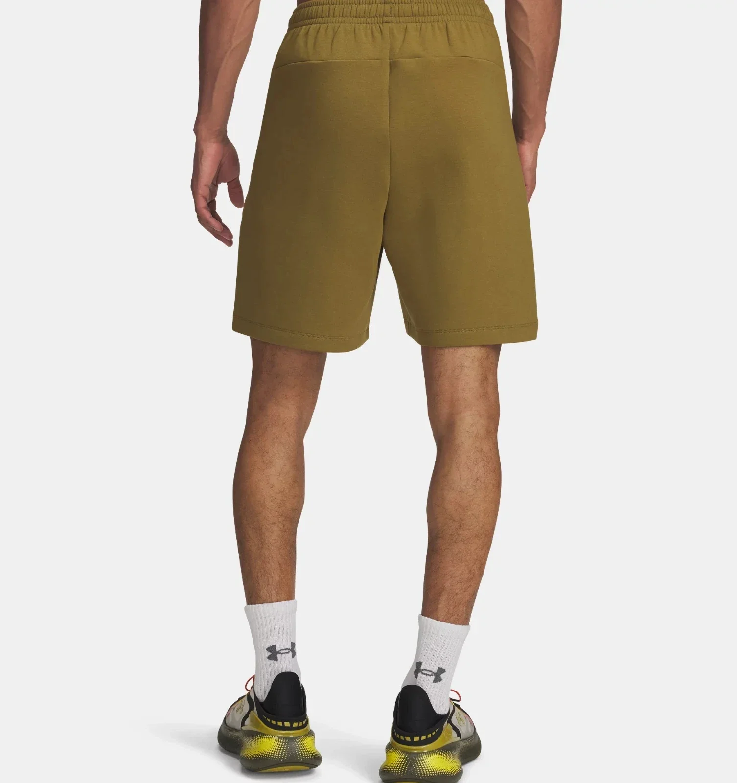 Under Armour Unstoppable Fleece Short Men's Green 7" Inseam Activewear DSGL1132 - Image 2