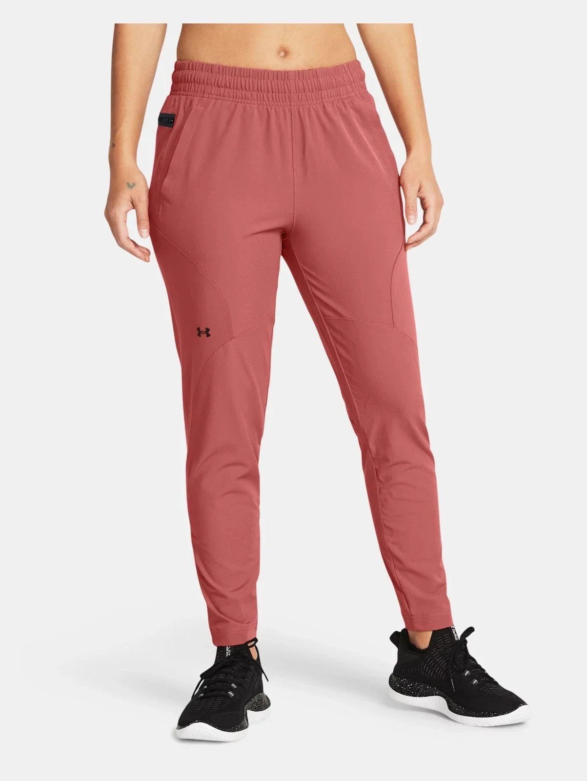 Under Armour Unstoppable Hybrid Pants Women Sedona Red Performance DSGL143