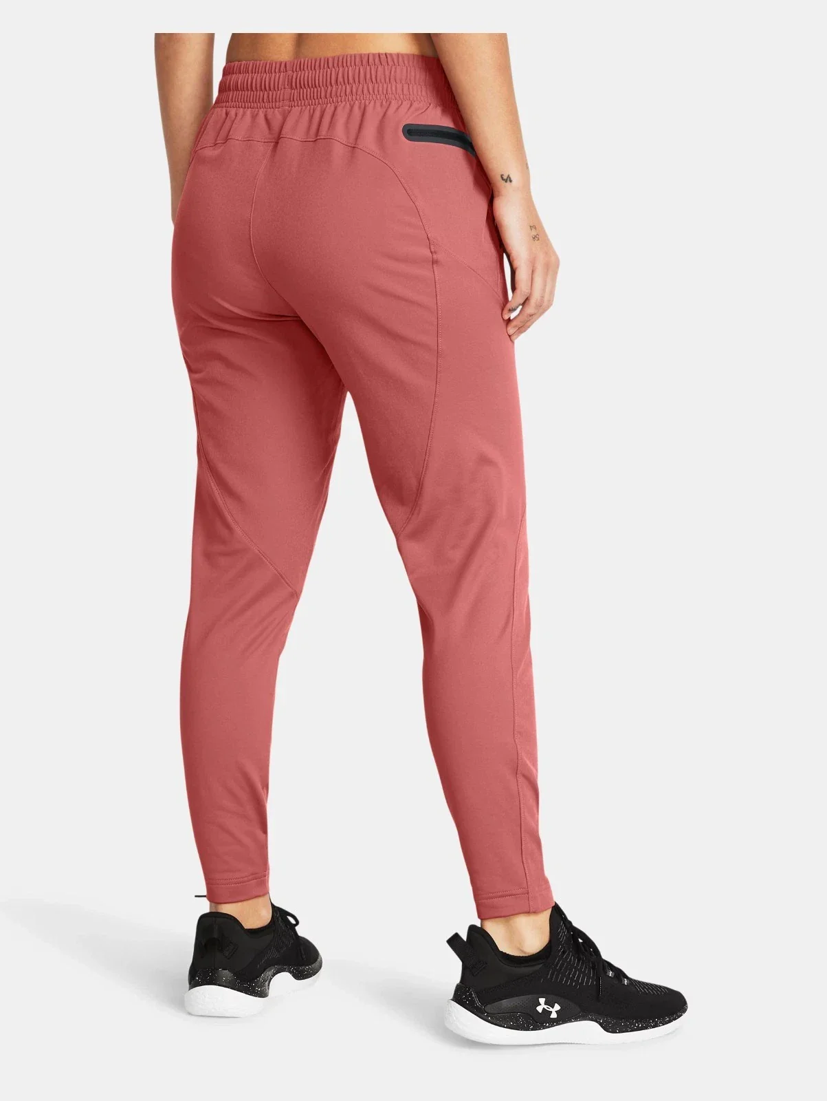 Under Armour Unstoppable Hybrid Pants Women Sedona Red Performance DSGL143 - Image 3