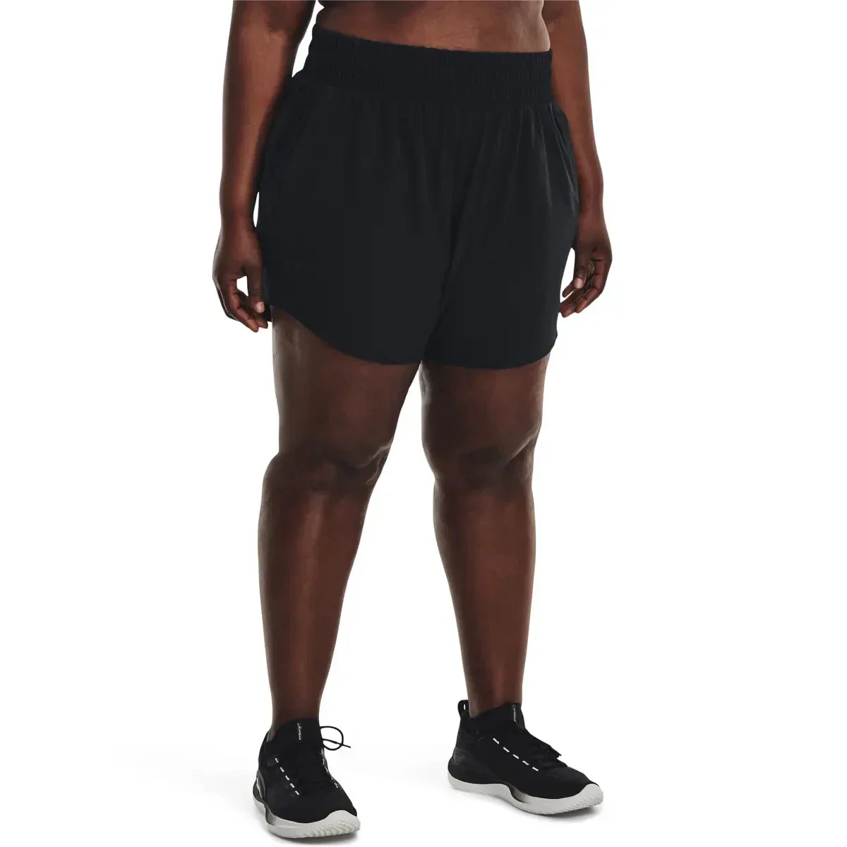Under Armour Vanish Shorts Women's Black Stretch 5 in Elastic Waist DSGL573